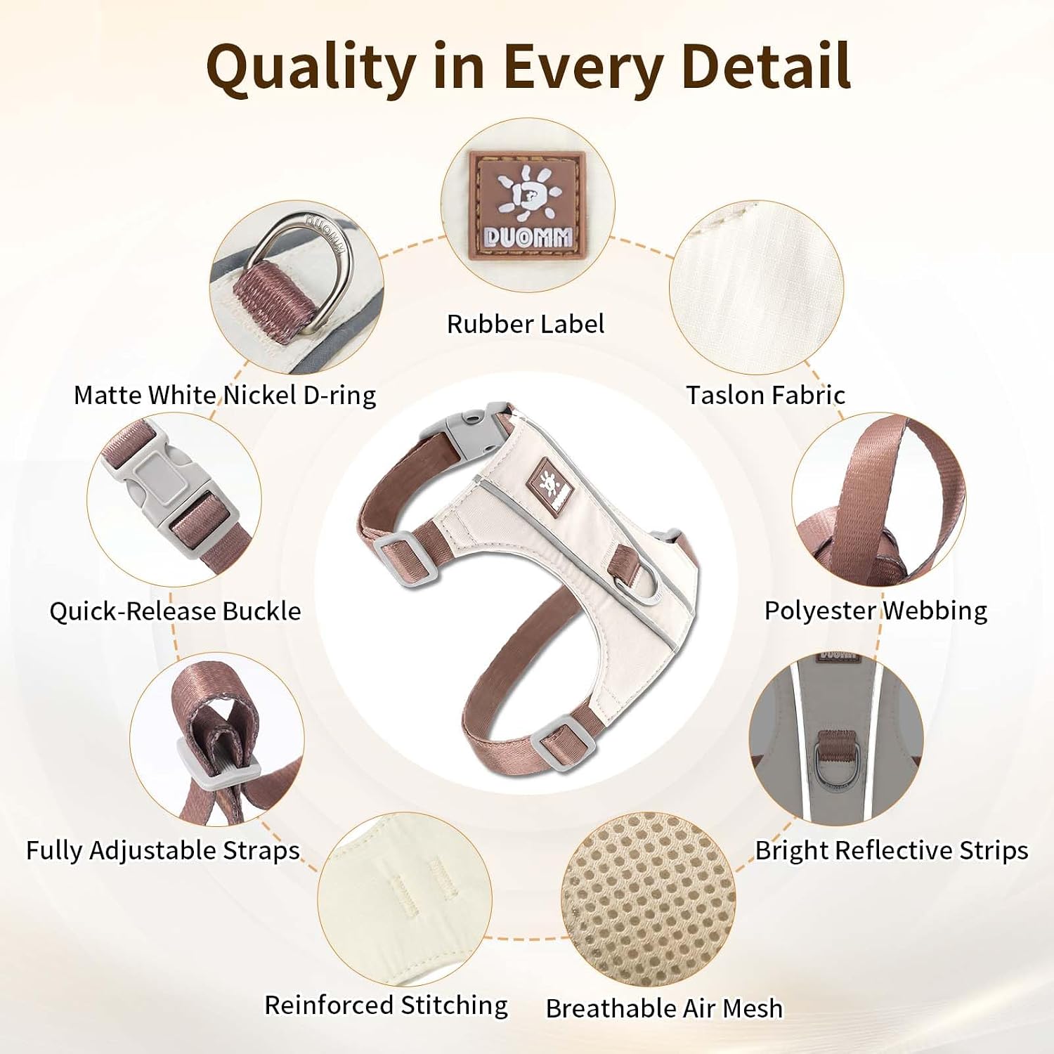 Detalle de Cat Harness and Leash Set in Taffeta