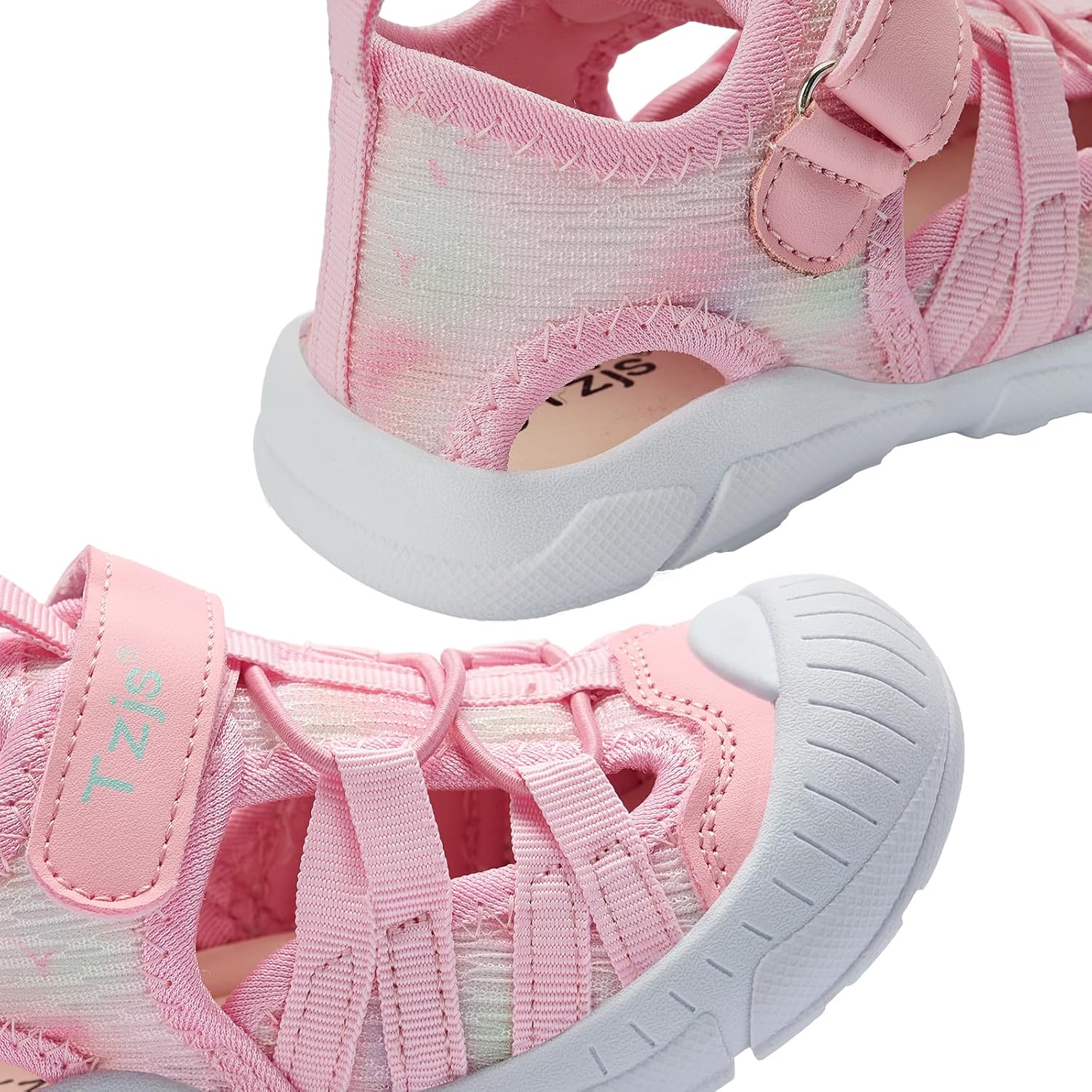 Detalle de TZJS Kindersandalen für Jungen und Mädchen – rutschfeste, schnell trocknende Wassersandalen