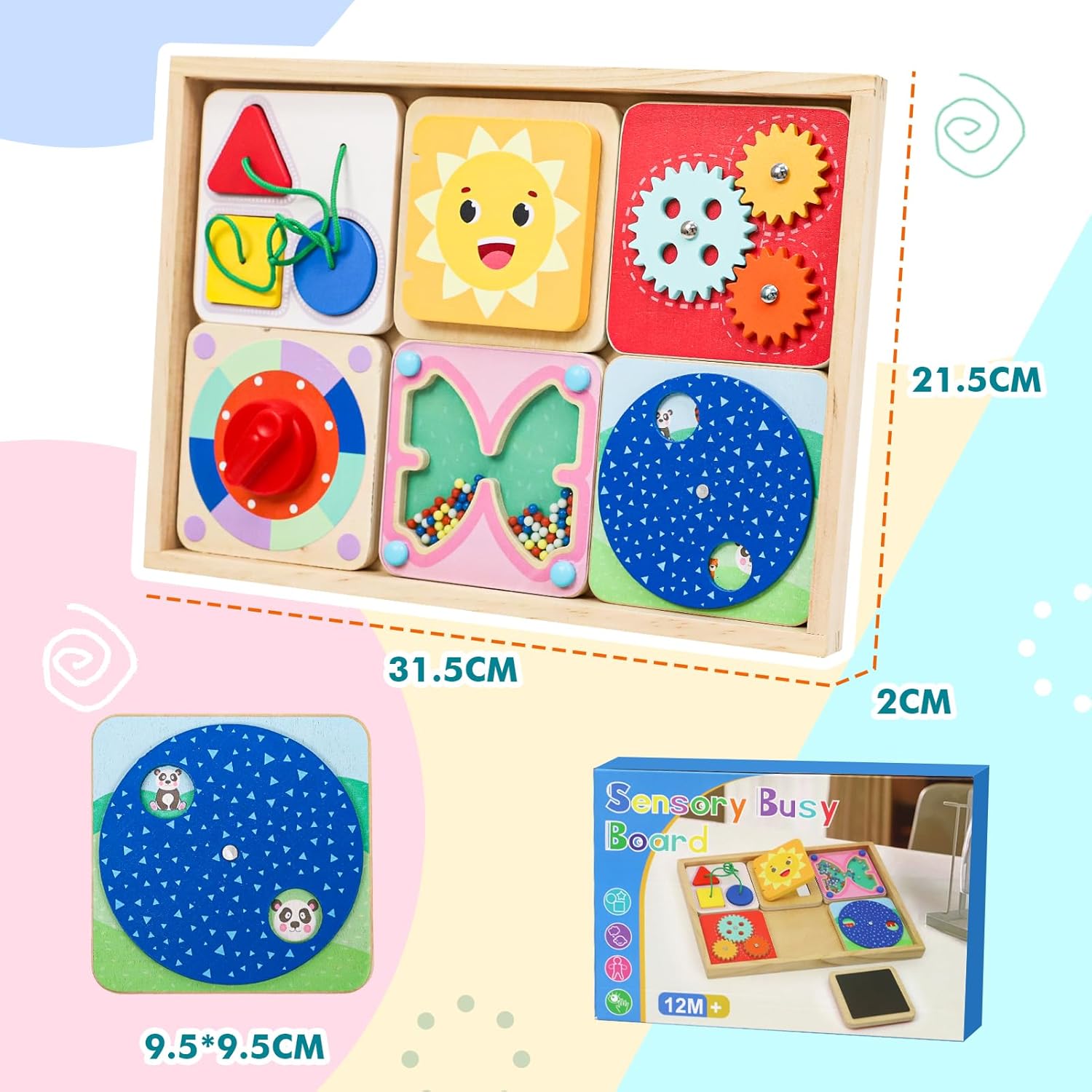 Detalle de Baby sensory busy board for 1 2-year olds