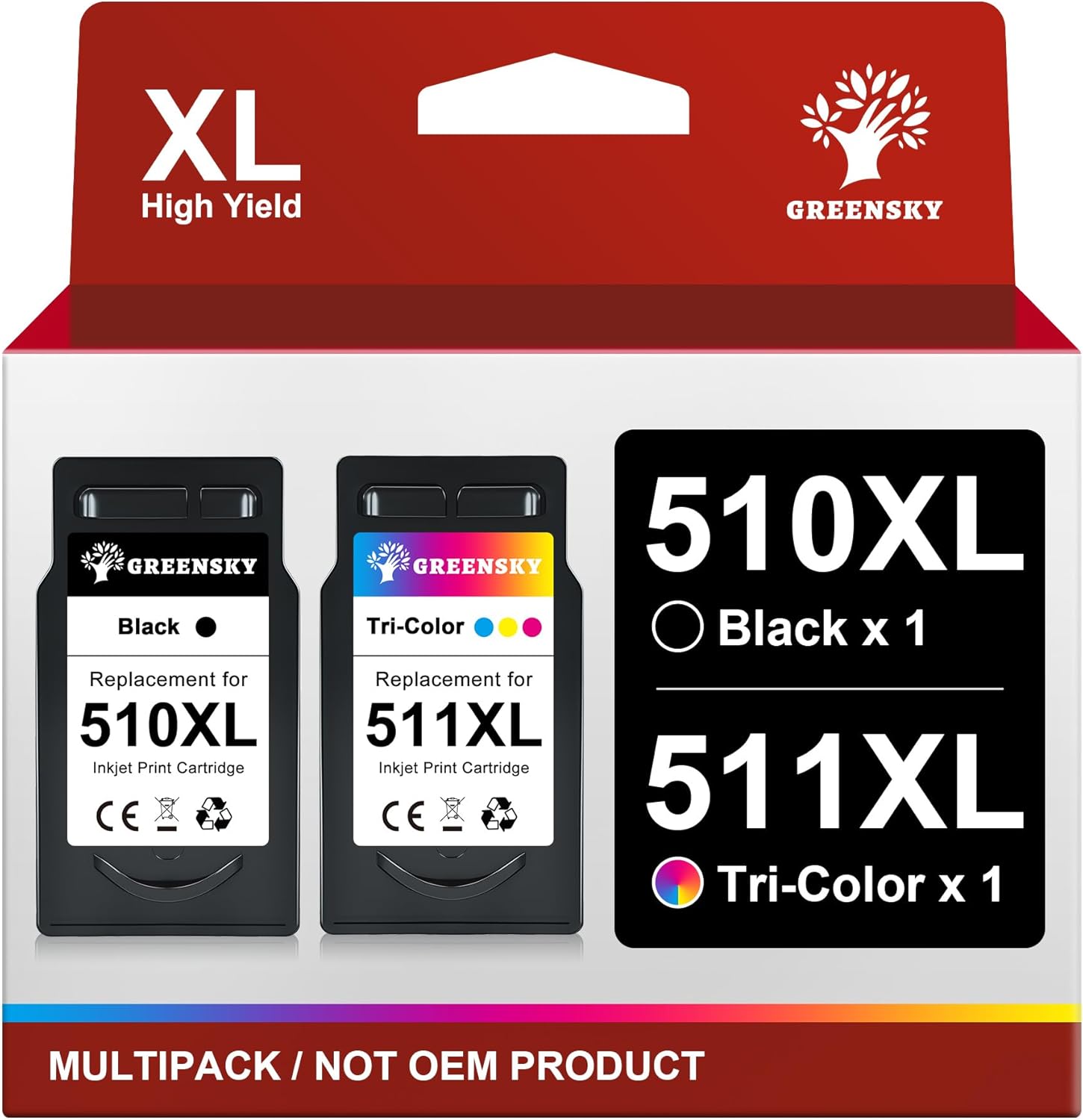 GREENSKY 510XL 511XL cartucce compatibili 410 pagine 🖨️