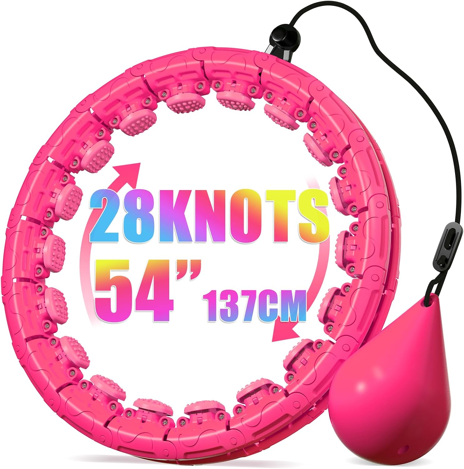 Detalle de Argvsde Weighted Hula Hoop 28 knots 🏋️♀