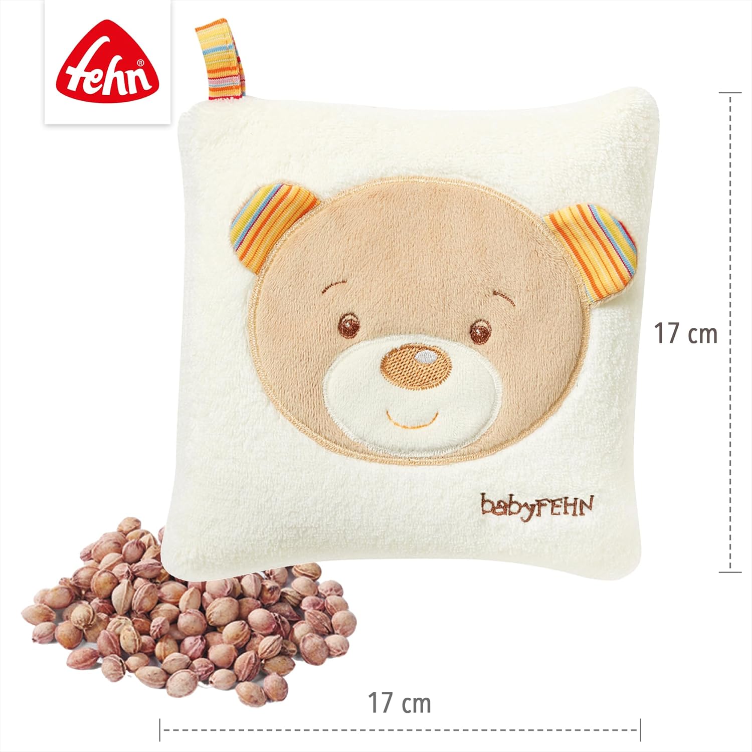 Thumbnail 4 de Fehn Cuscino Orsetto con noccioli di ciliegia – riscaldabile/freddo removibile per neonati e bambini 0+ mesi