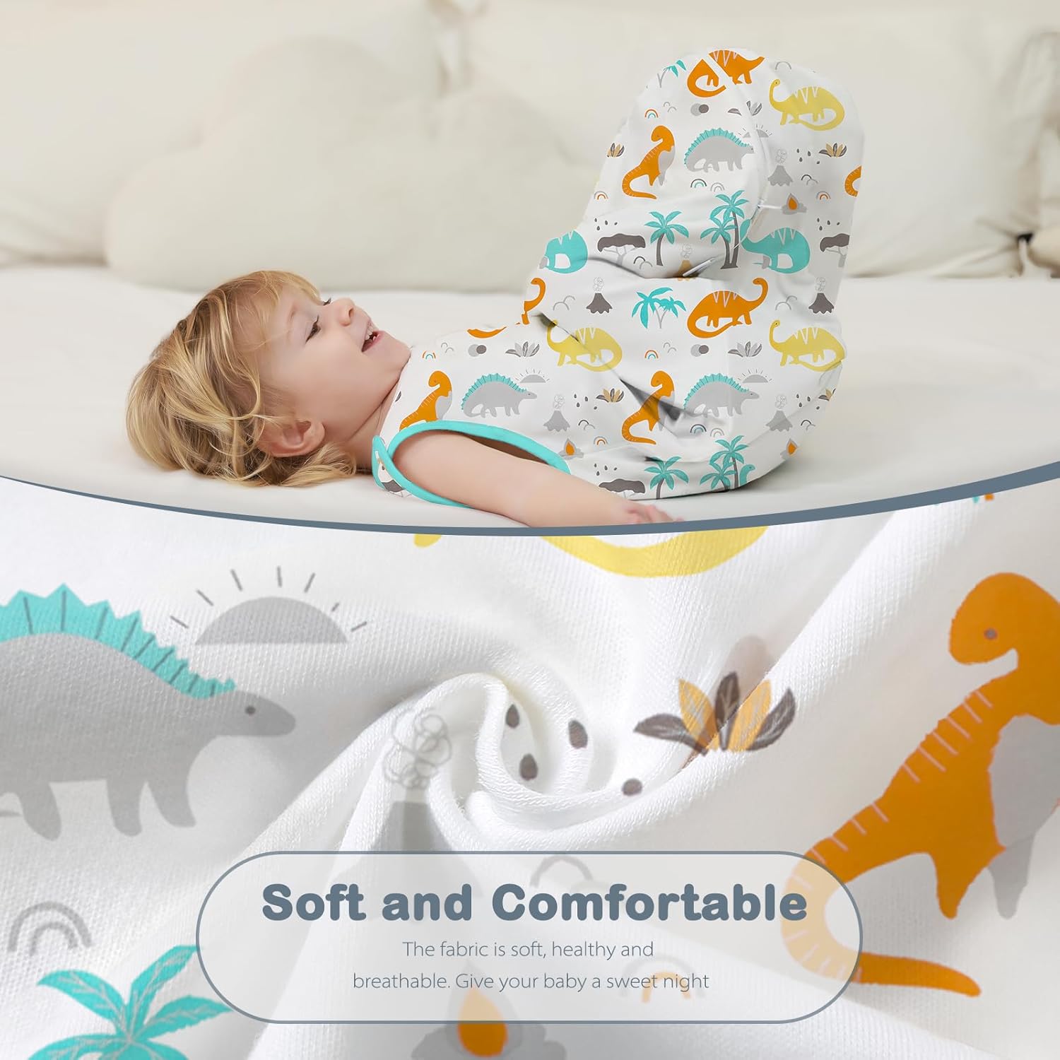 Thumbnail 3 de Mosebears Sacco Nanna in cotone morbido 0,5 Tog (12-18 mesi) con zip a doppio cursore