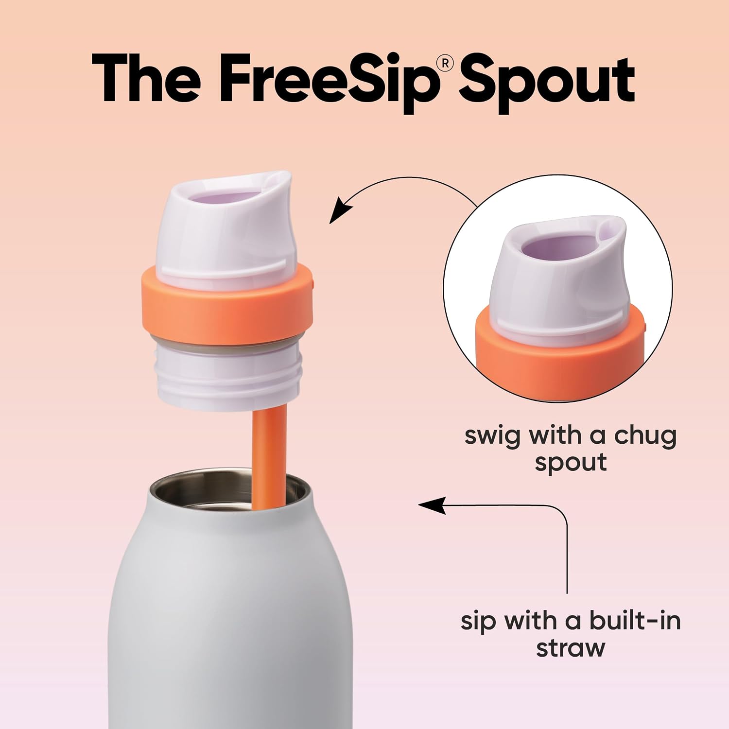 Detalle de Owala FreeSip Twist 24 oz insulated bottle