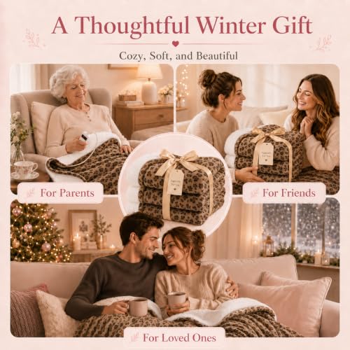 Detalle 1 de Arrylins Heated Electric Blanket Throw, 120 x 160 cm, Flannel and Sherpa