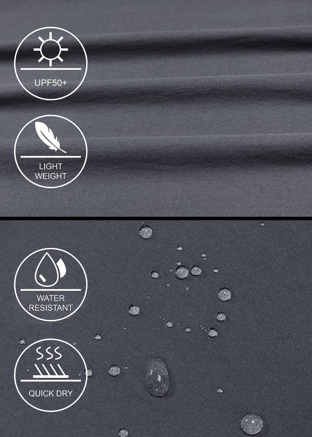 Detalle de GymBrave Pantaloni Trekking Donna Cargo Capri 3/4 Estivi Leggeri con Tasche Zip