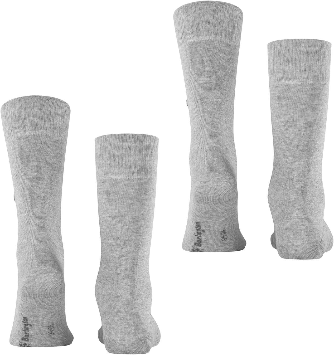 Detalle de Burlington Homme Everyday 2-Pack Chaussettes respirantes en coton renforcé – Unies, confort et durabilité