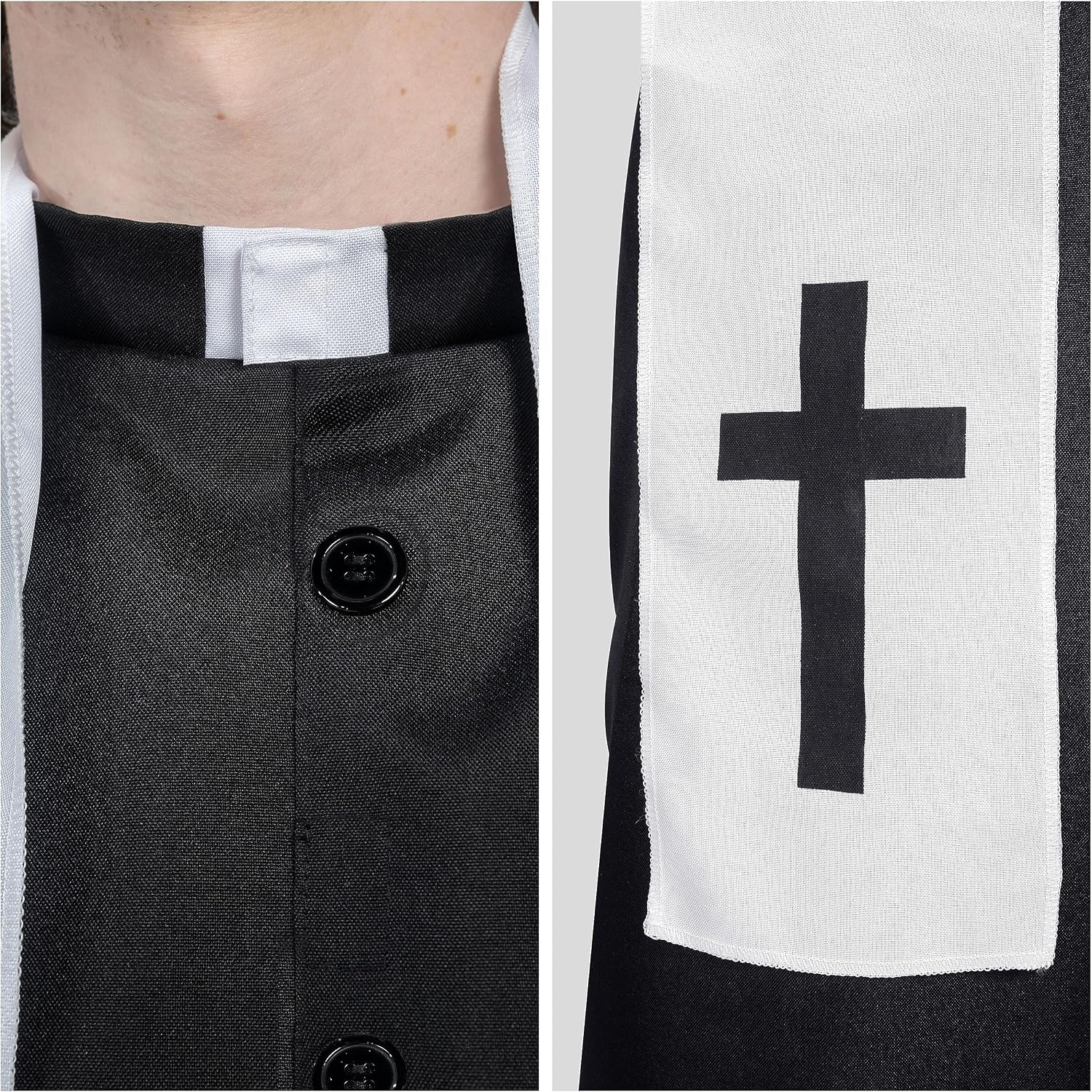Detalle 1 de Spooktacular Creations Priest Costume, Polyester