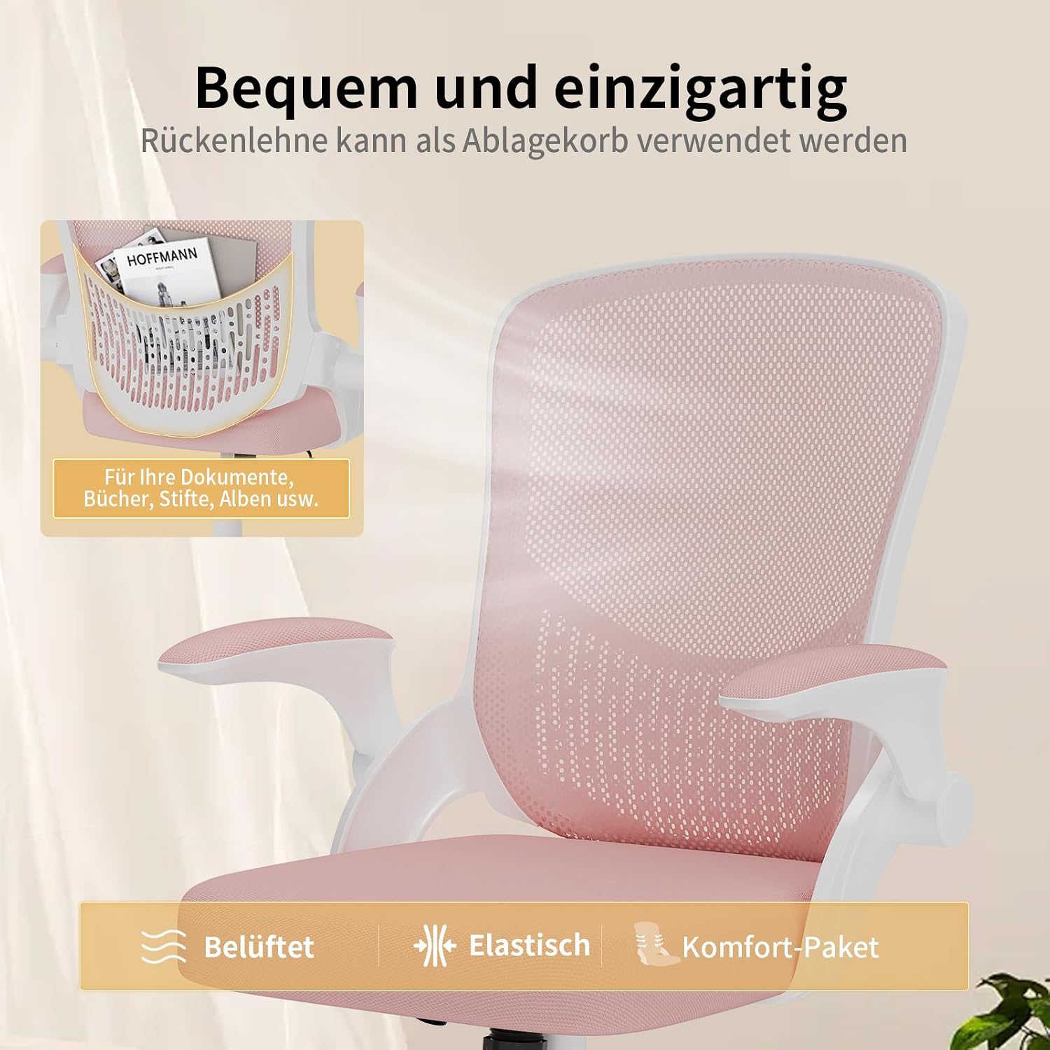 Detalle de naspaluro Ergonomischer Bürostuhl 110 kg