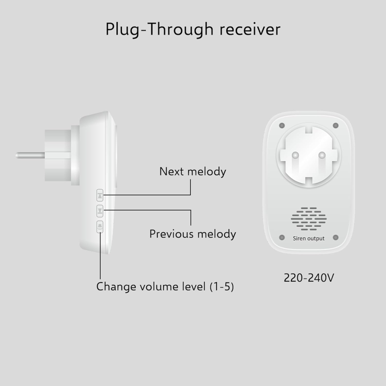 Thumbnail 4 de ELRO DB4000 Set campanelli cinetici senza fili