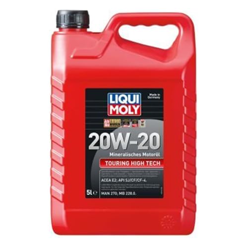 Detalle de Liqui Moly Touring High Tech 20W-20 – Huile moteur minérale 5 L, ACEA E2 / API SF/CF