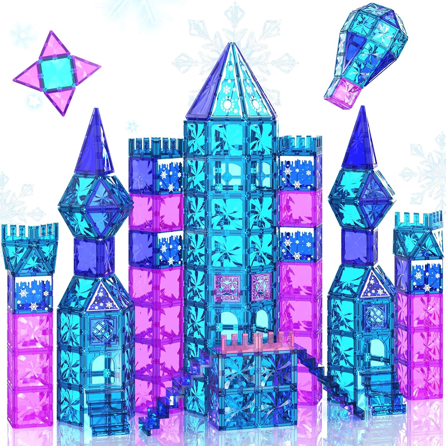 Thumbnail 6 de Paaxido Magnetic Tiles 100-piece STEM blocks