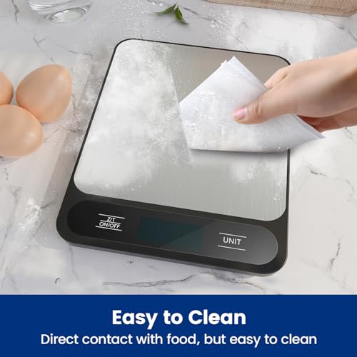 Thumbnail 5 de IzeYu Bilancia da Cucina Digitale 10 kg in Acciaio Inox: precisione 1 g/0,1 oz e tara
