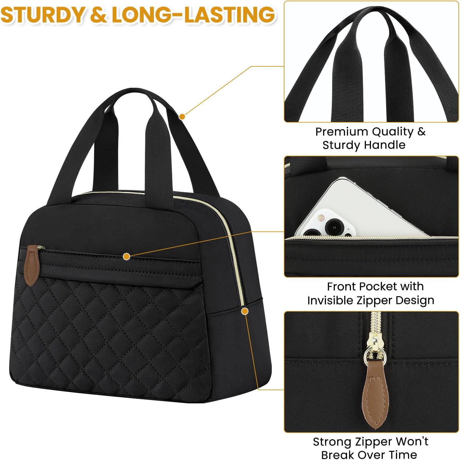 Detalle 2 de ELONGRIVER Insulated Lunch Bag