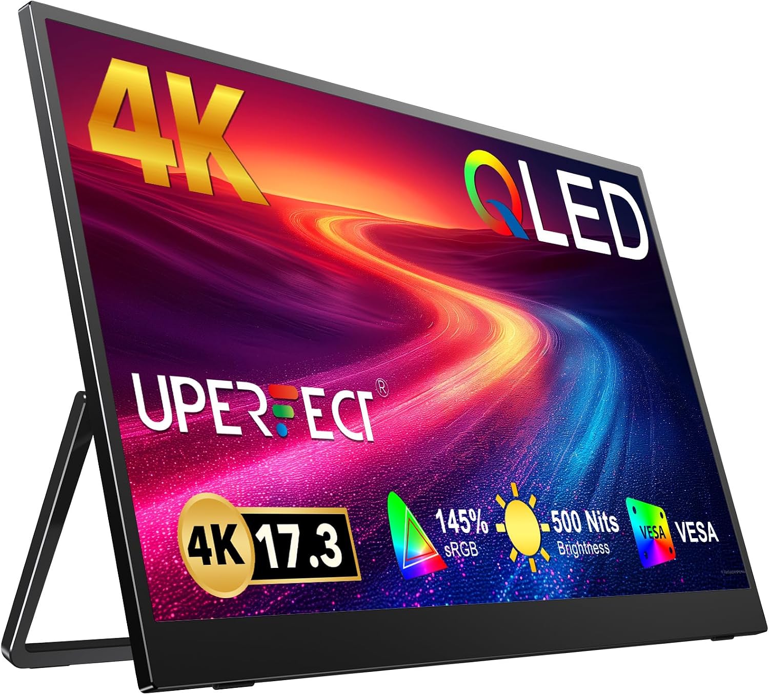 Detalle de UPERFECT 17.3-inch 4K QLED portable monitor