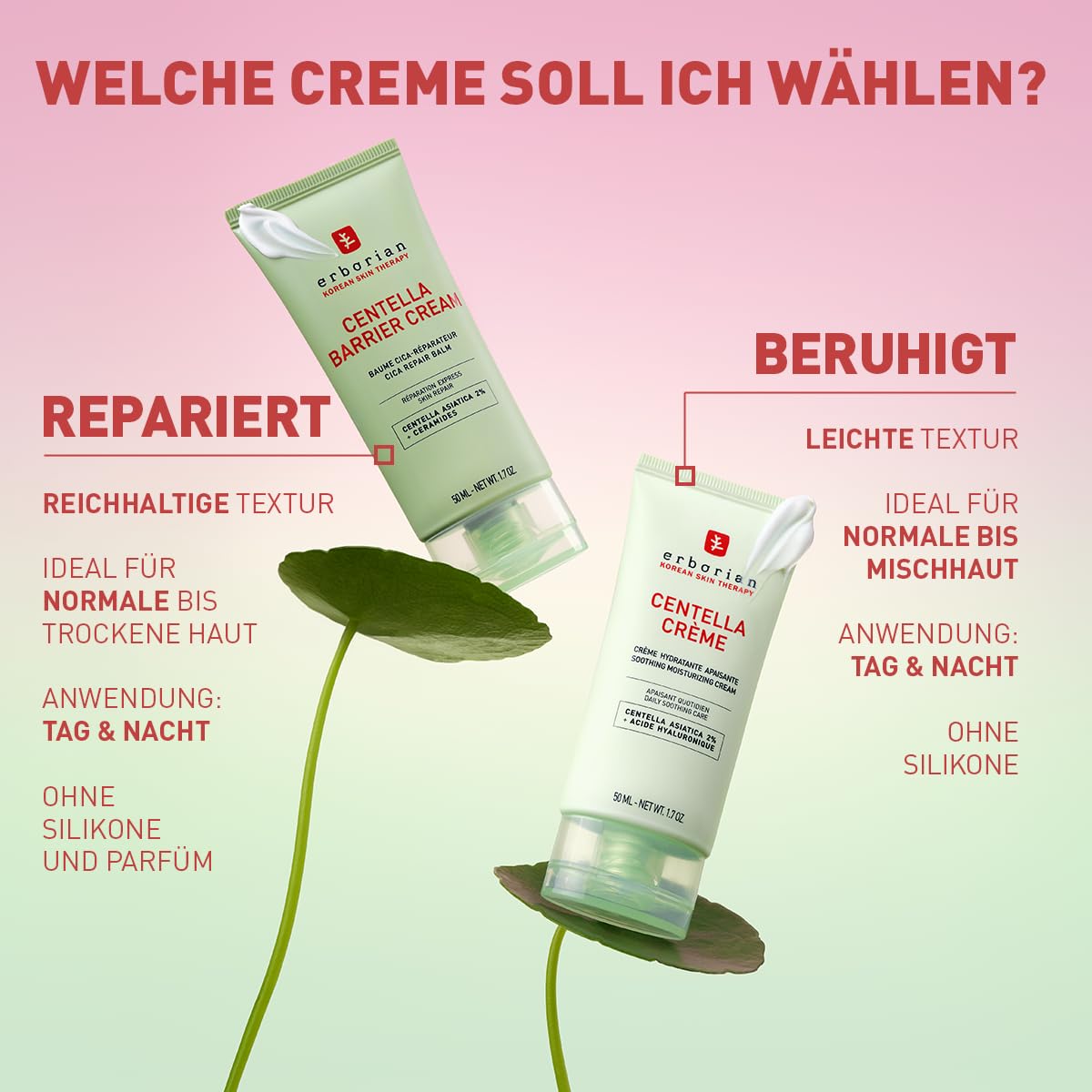 Thumbnail 5 de Erborian Centella Barrier Cream „Cica-Repair“-Balsam gegen Rötungen – für Gesicht & Körper (50 ml)