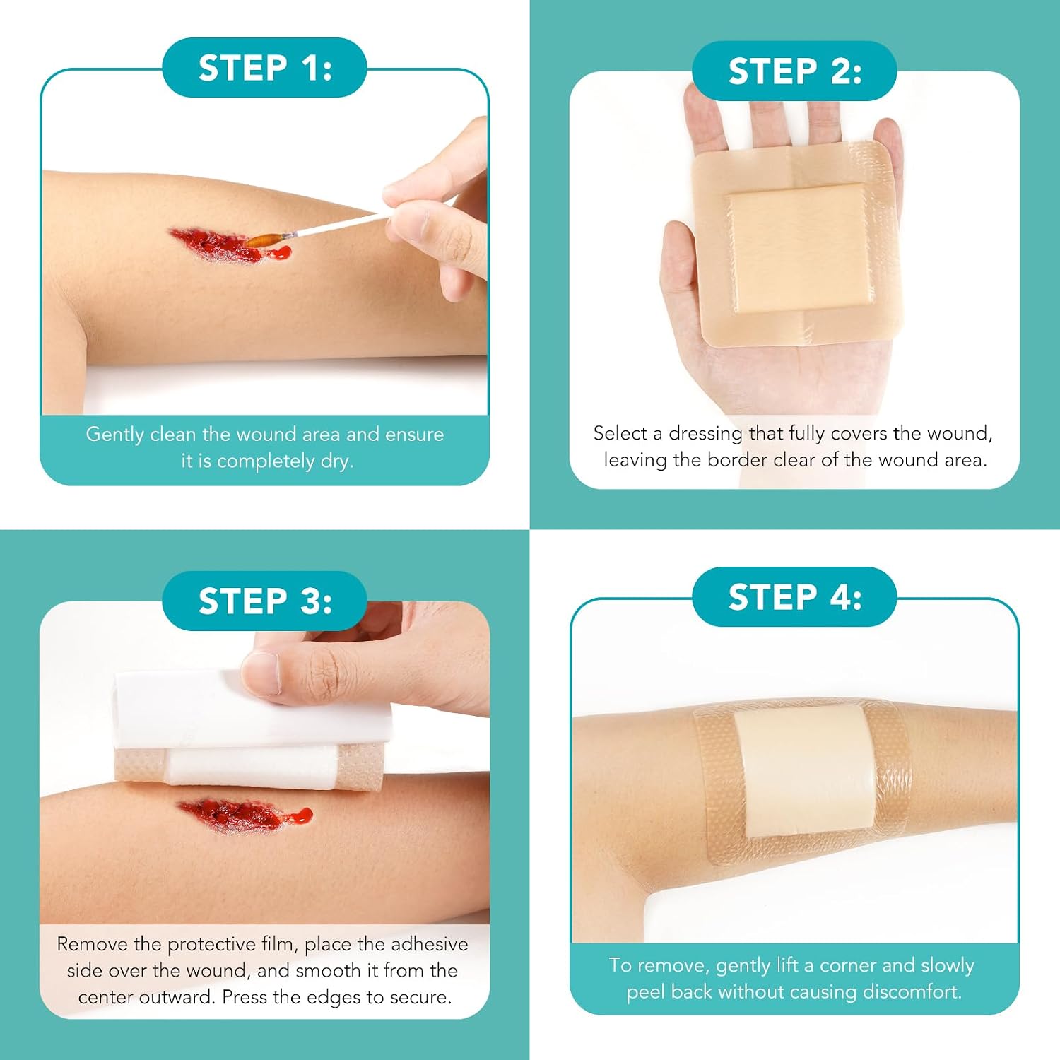 Thumbnail 4 de Silikonschaumverband 10x10 cm 5er Pack