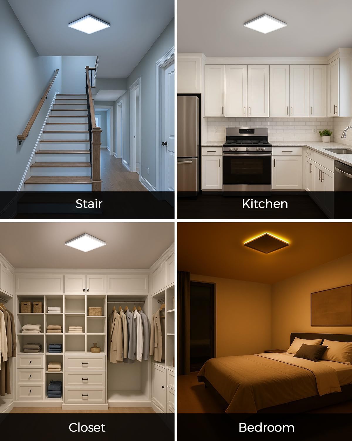 Thumbnail 5 de BLNAN dimmable LED ceiling light with remote control (18W 1800LM, 3000K–6500K) plus 4W warm night light