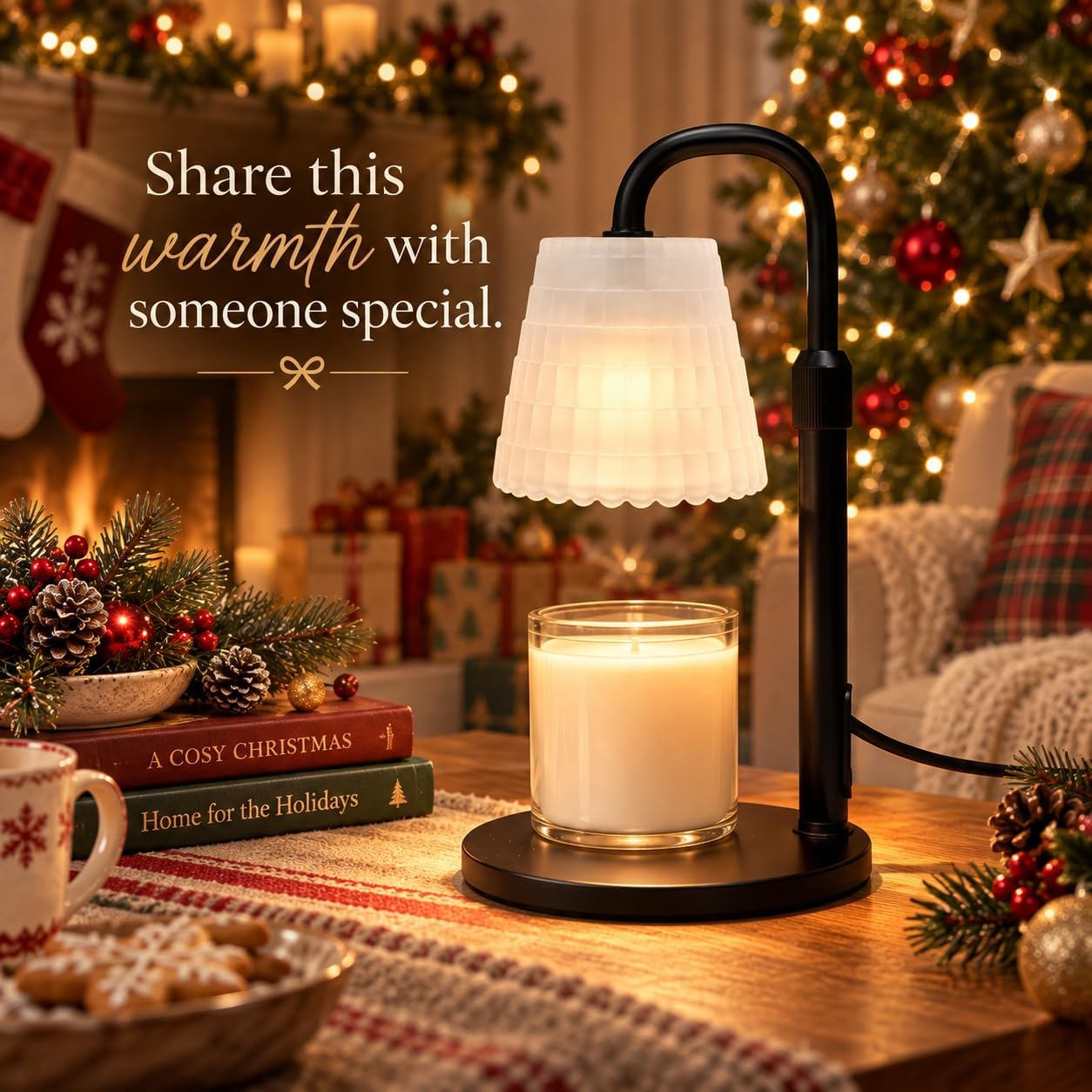 Thumbnail 6 de JIMEI C05D3-1-070000 Candle Warmer Lamp, Black Metal with Timer