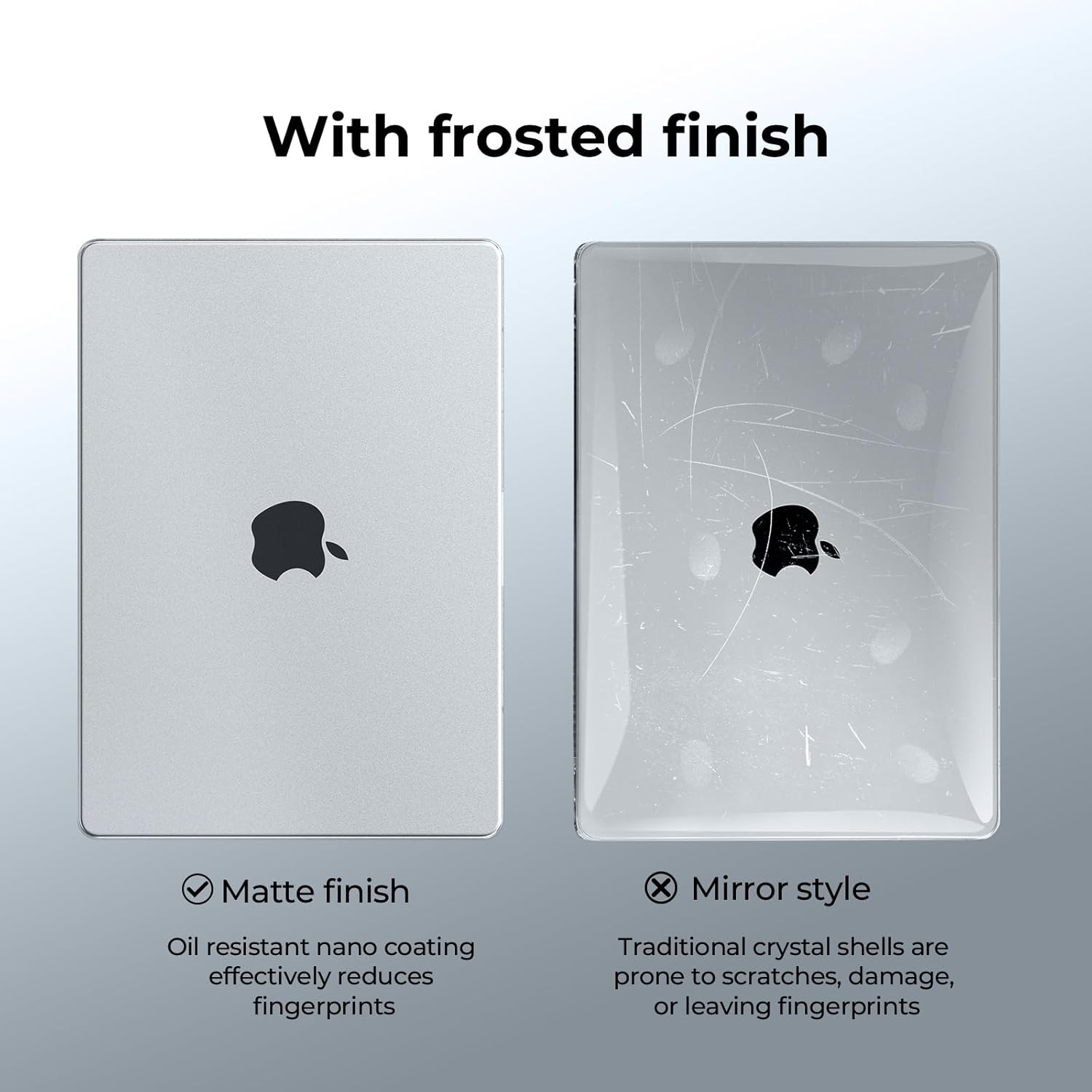 Thumbnail 4 de EooCoo Frost Clear Ultra-Thin Hard Shell Case for MacBook Pro 14-inch (M1–M5, 2021–2026) Pro/Max