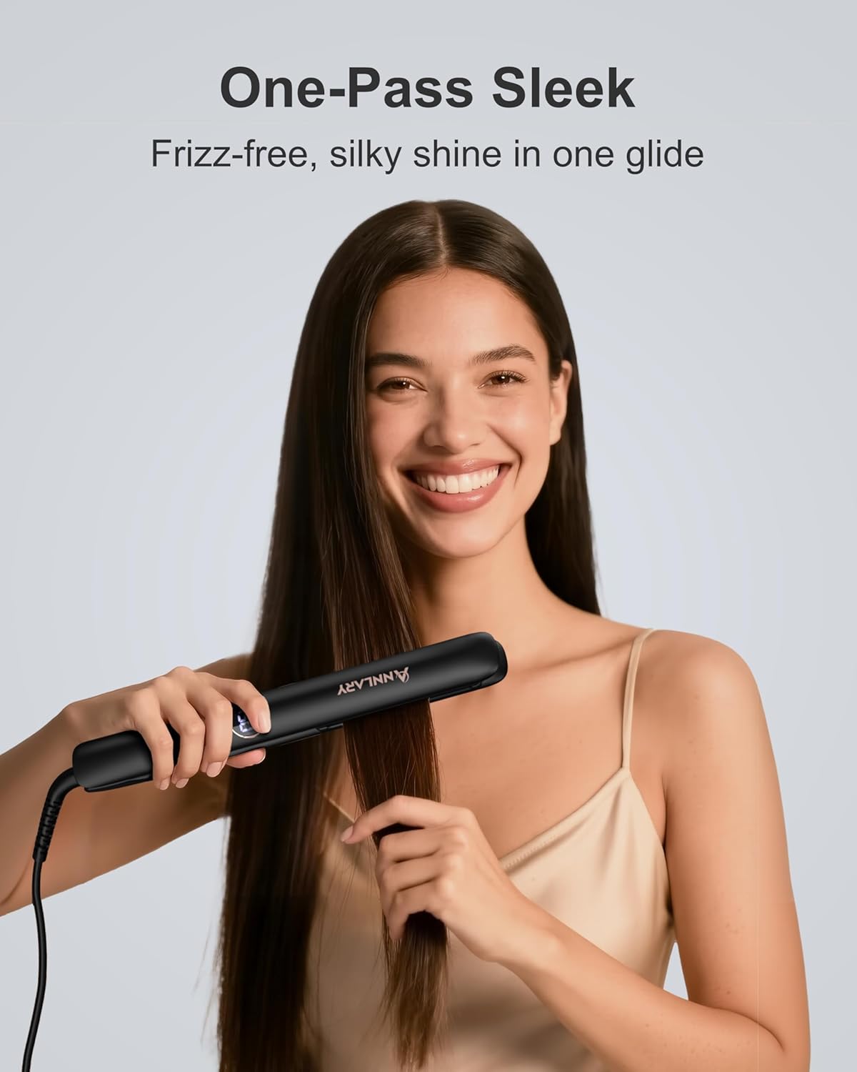 Detalle de ANNLARY 1 Inch Hair Straightener & Curling Iron (2-in-1)
