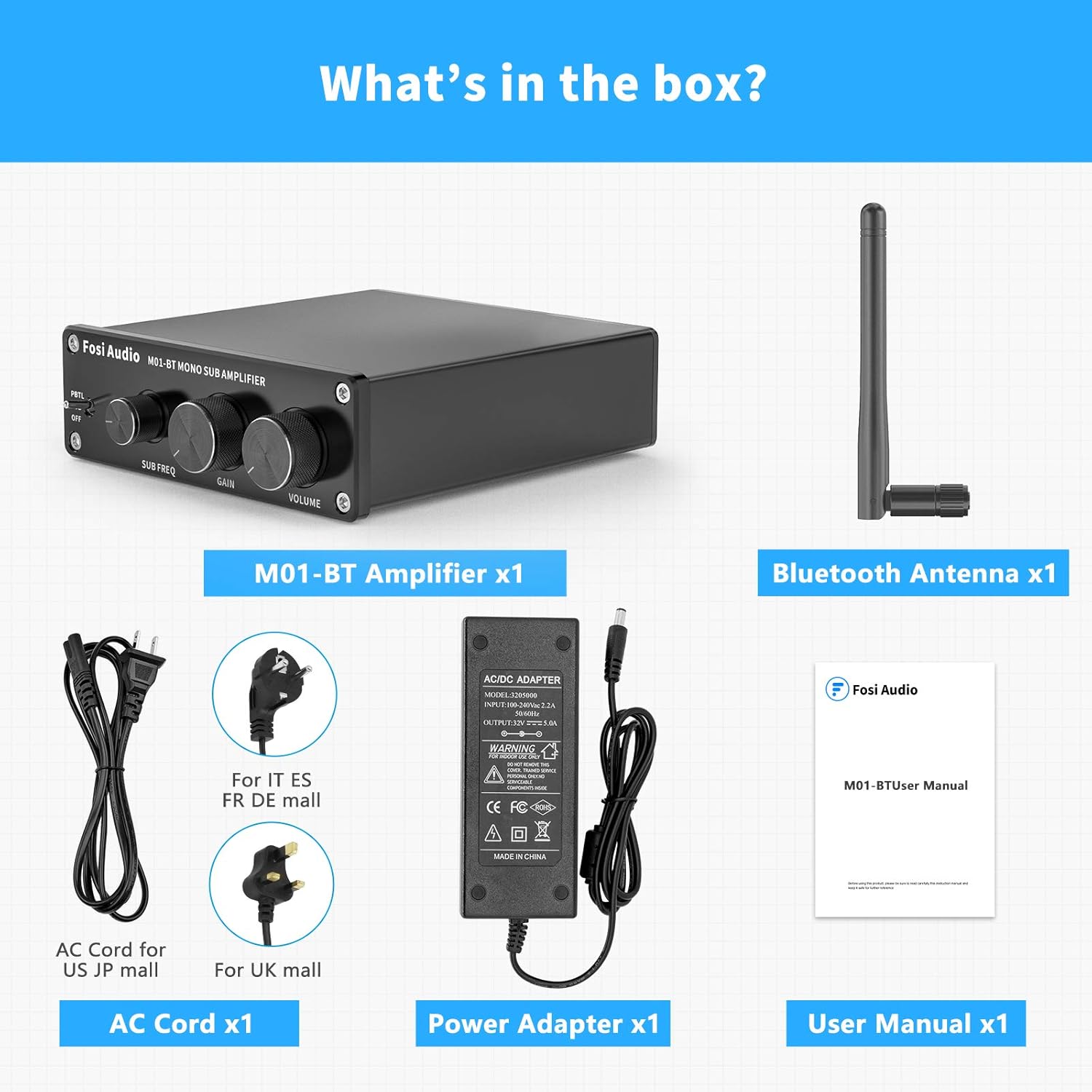 Thumbnail 6 de Fosi Audio M01-BT amplificateur Bluetooth 300 W ⚙️