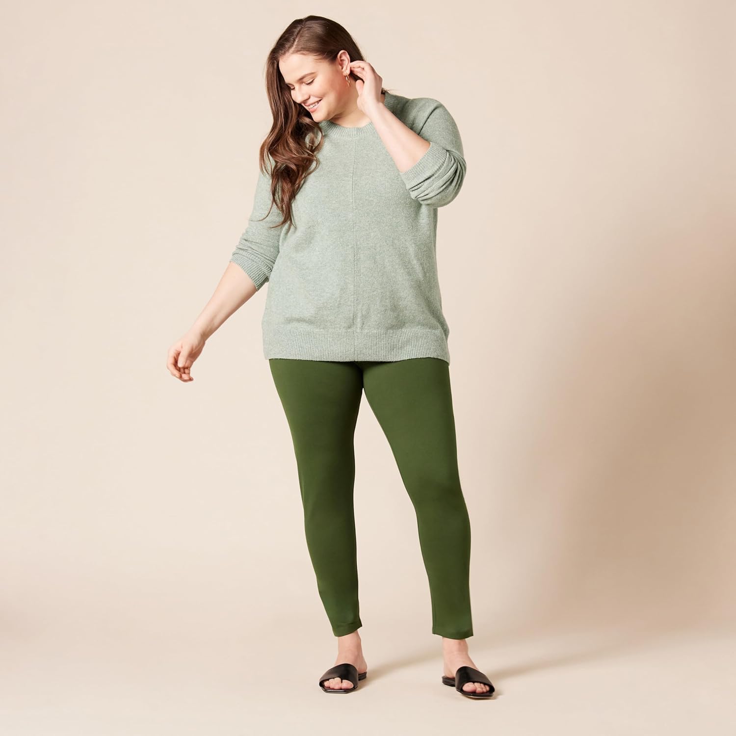 Thumbnail 6 de Amazon Essentials Damen Ponte-Leggings mit breitem Komfortbund (auch in Übergröße)