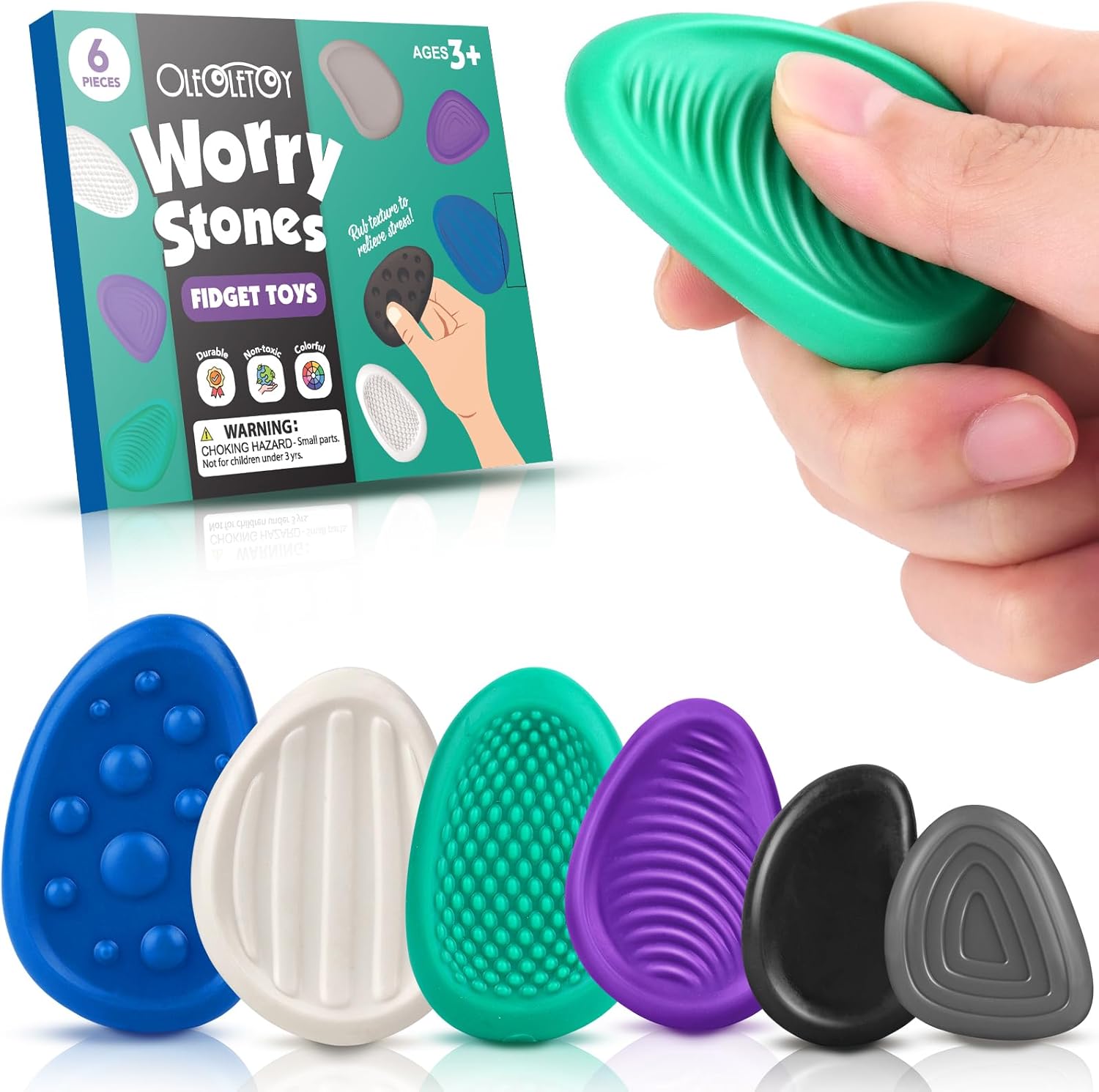 Detalle de Fidget Toys Adults Sensory Stone 6pcs