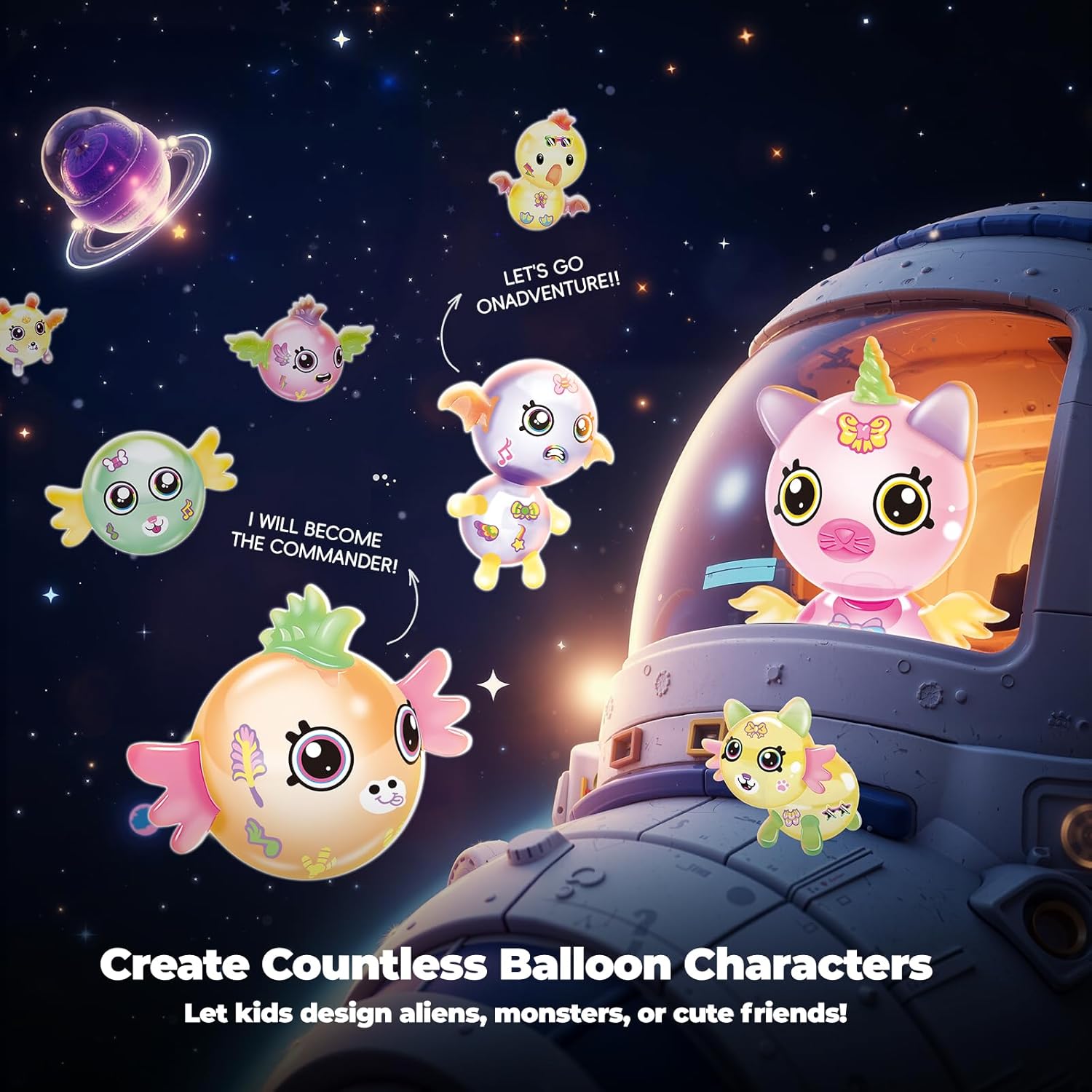 Thumbnail 4 de PINSHILE DIY Space Magic Balloon Craft Kit for Kids ๐