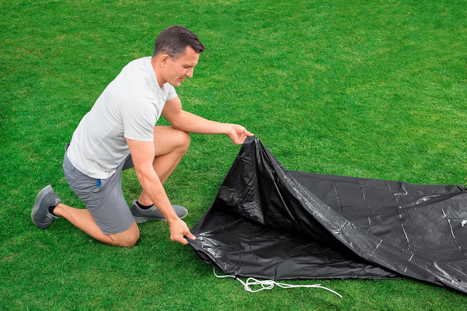 Thumbnail 6 de Bestway Cobertor de Invierno para piscina redonda Ø305 cm de PVC, negro