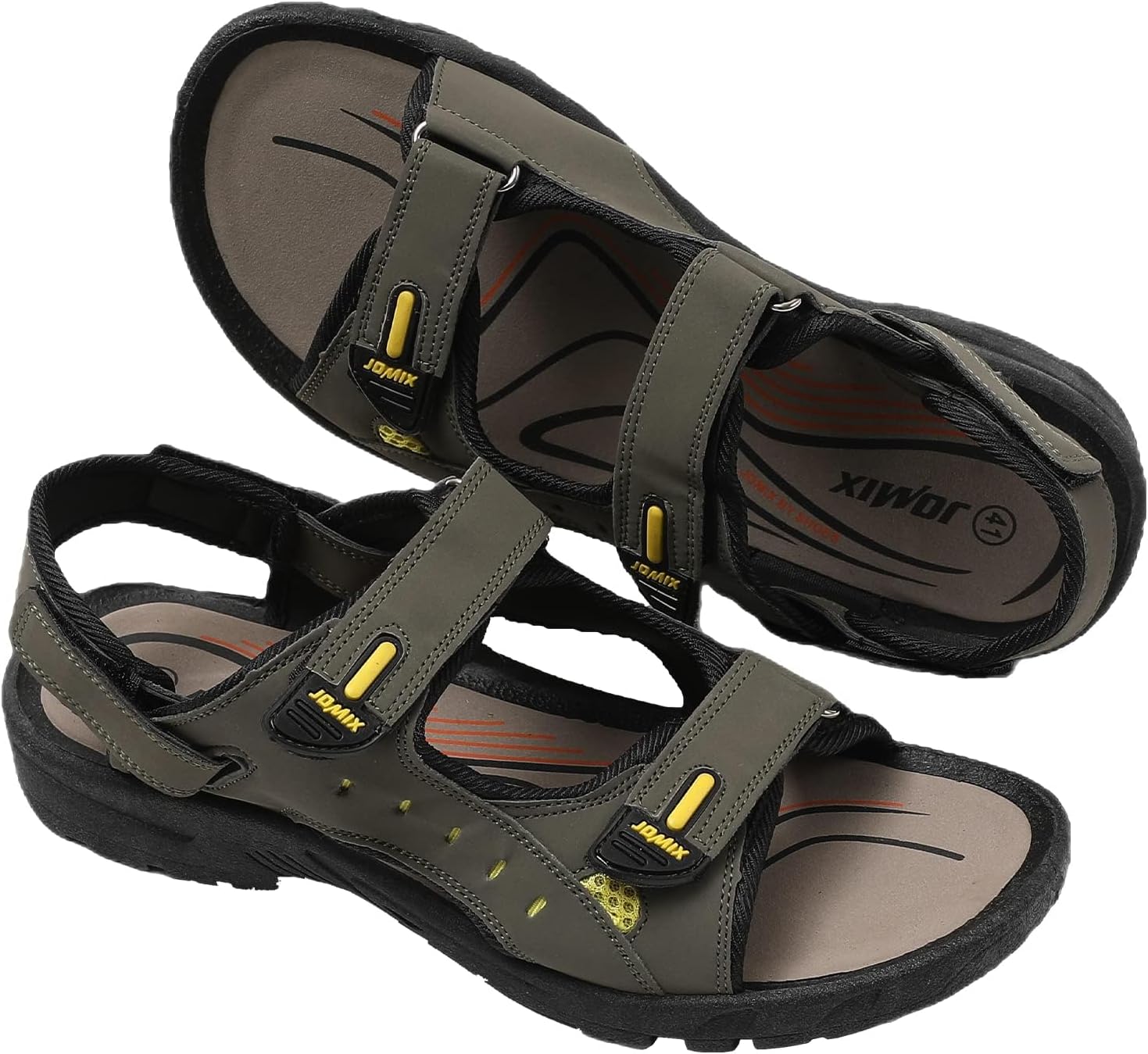 Thumbnail 4 de JOMIX herensandalen met verstelbare klittenbandsluiting en antislipzool