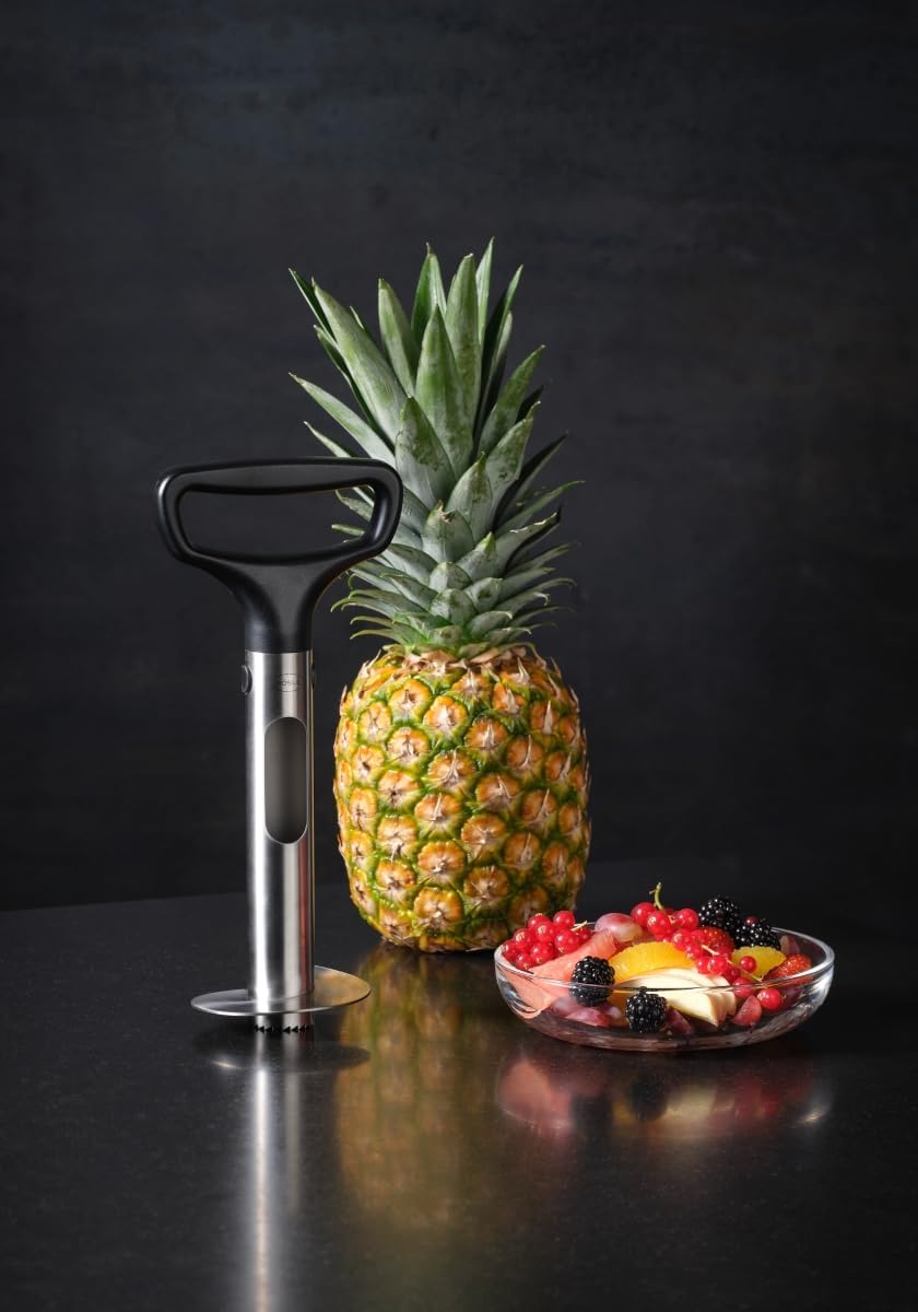 Detalle 2 de RÖSLE PRO Cortador de piñas 🍍 con mango ergonómico y escala
