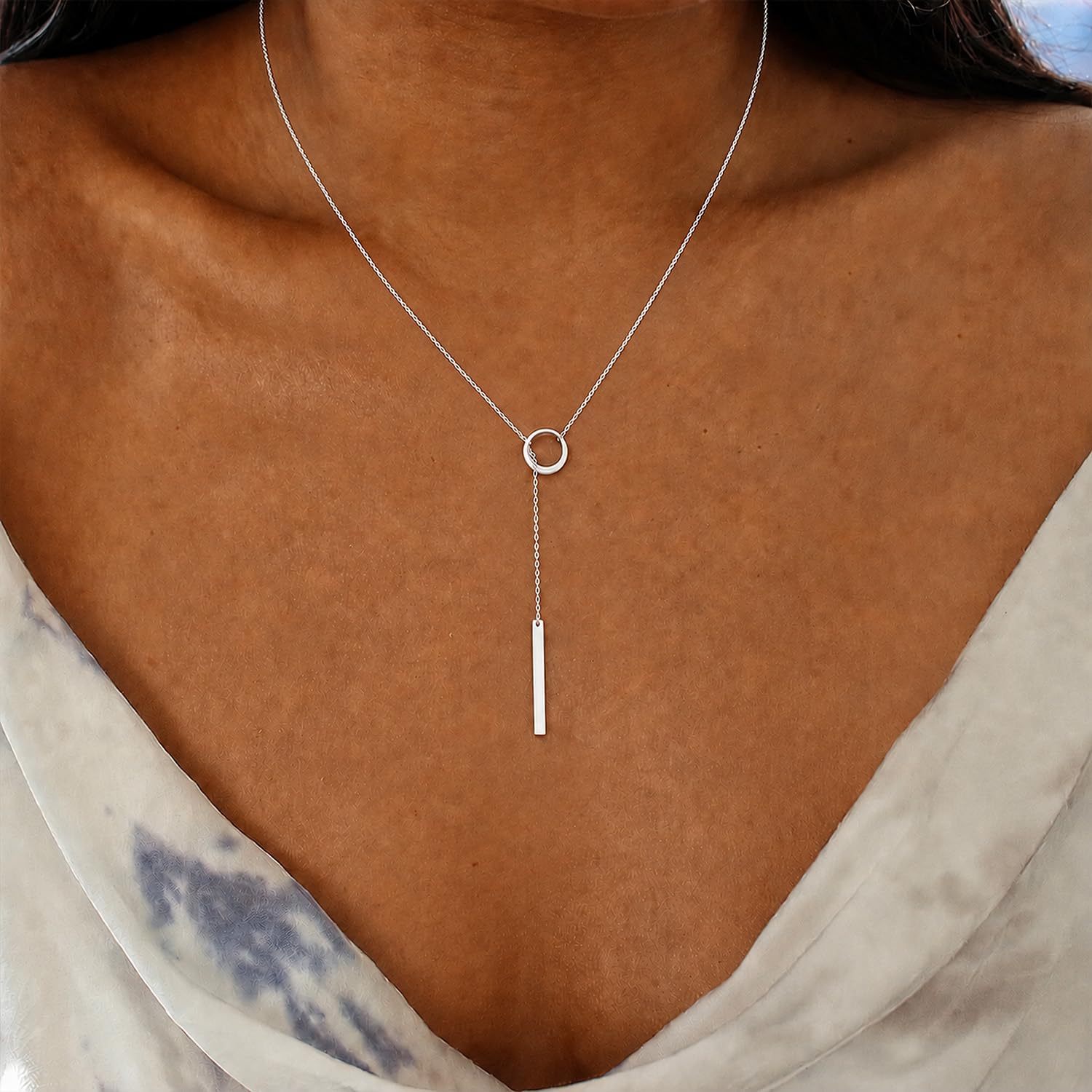 Thumbnail 6 de Patwes Lariat Necklace, 14K Gold Plated
