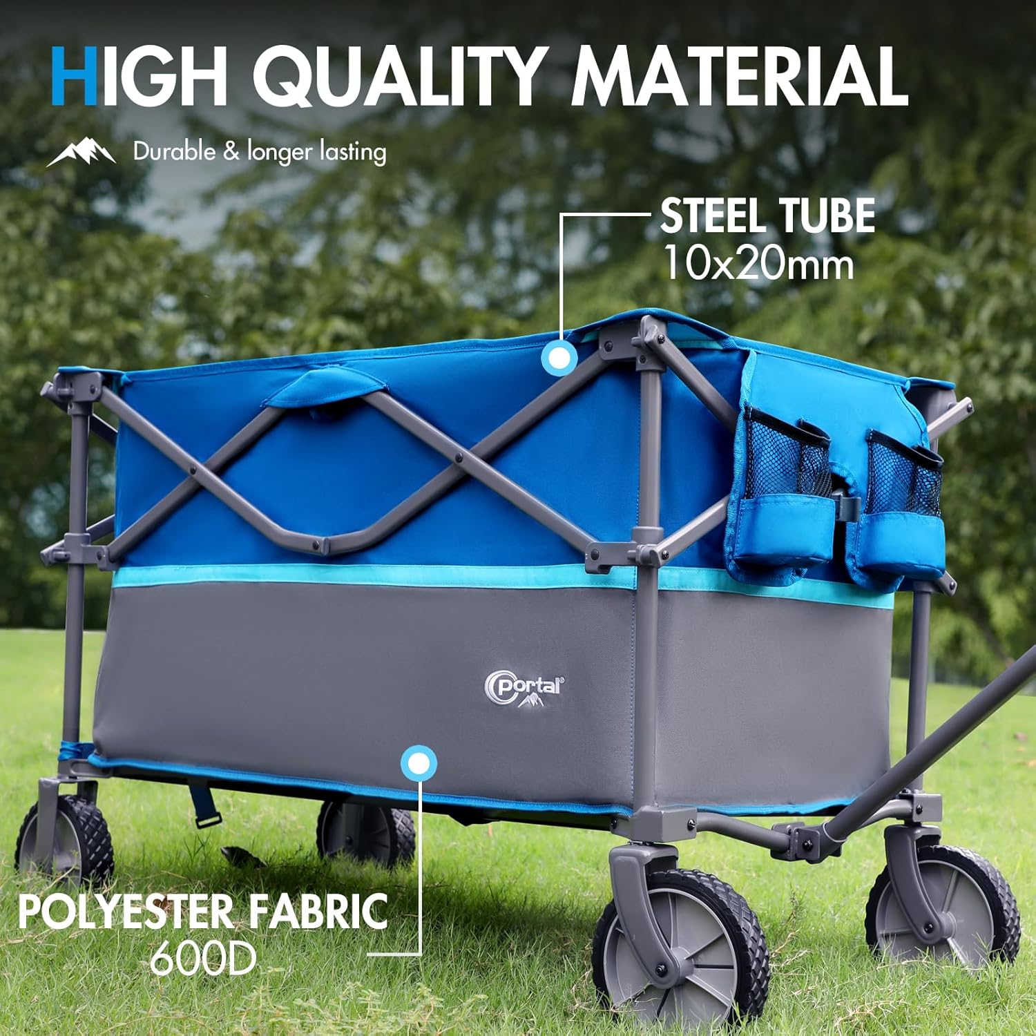 Thumbnail 4 de PORTAL XL Deeper Festival Trolley on Wheels 300L: Heavy-Duty Foldable Cart for Outdoor Kitchens, Gardens and Beaches