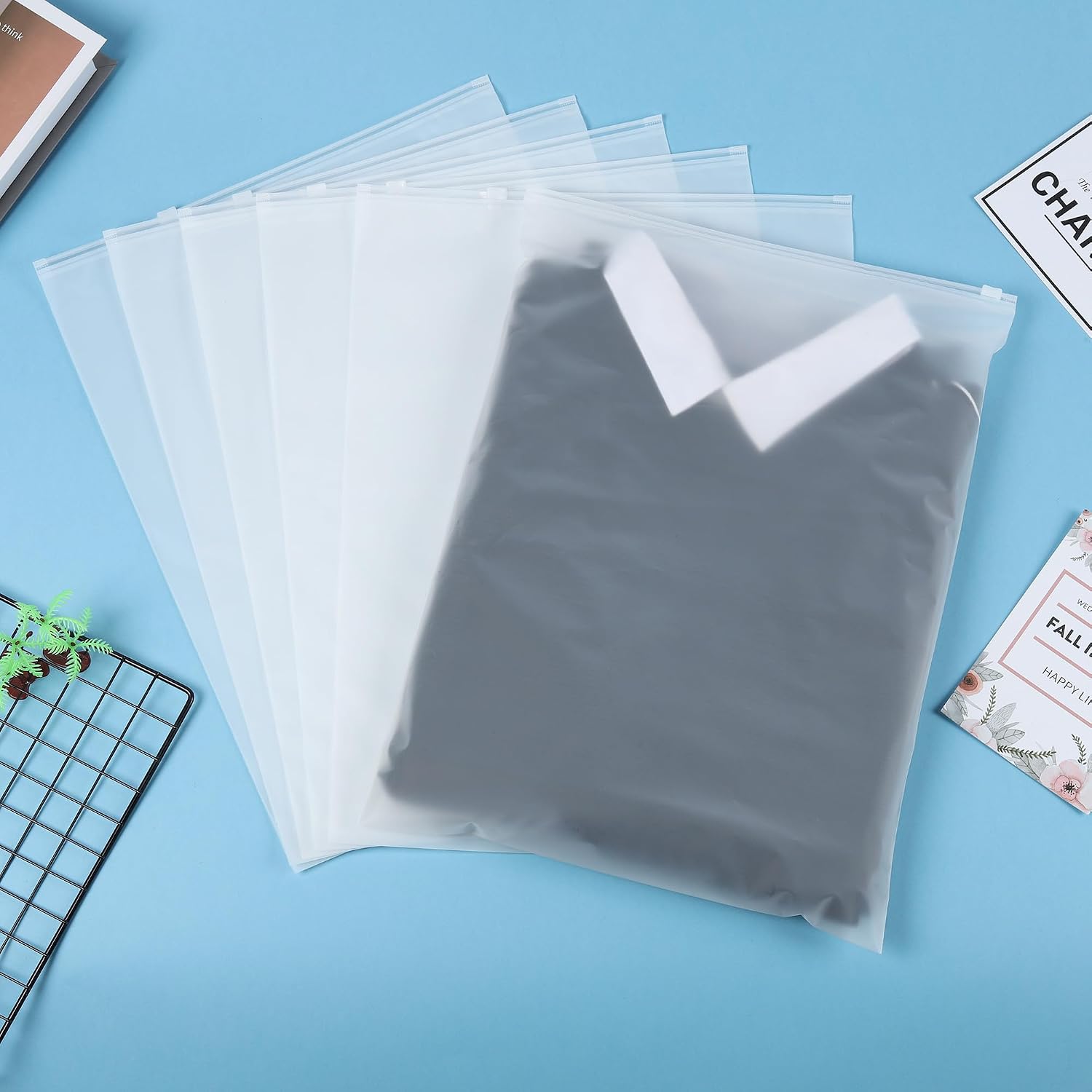 Thumbnail 3 de 30Pcs Large ZipLock Bags for Clothes, 40x30cm – Reusable Waterproof Hospital Bag Organisers