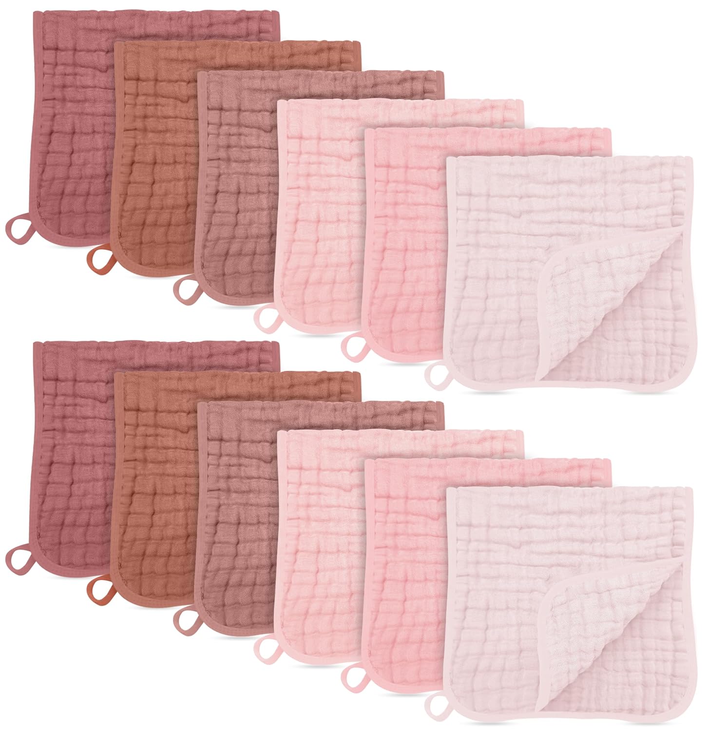 Detalle de SWEET DOLPHIN Muslin Burp Cloths, 100% Cotton