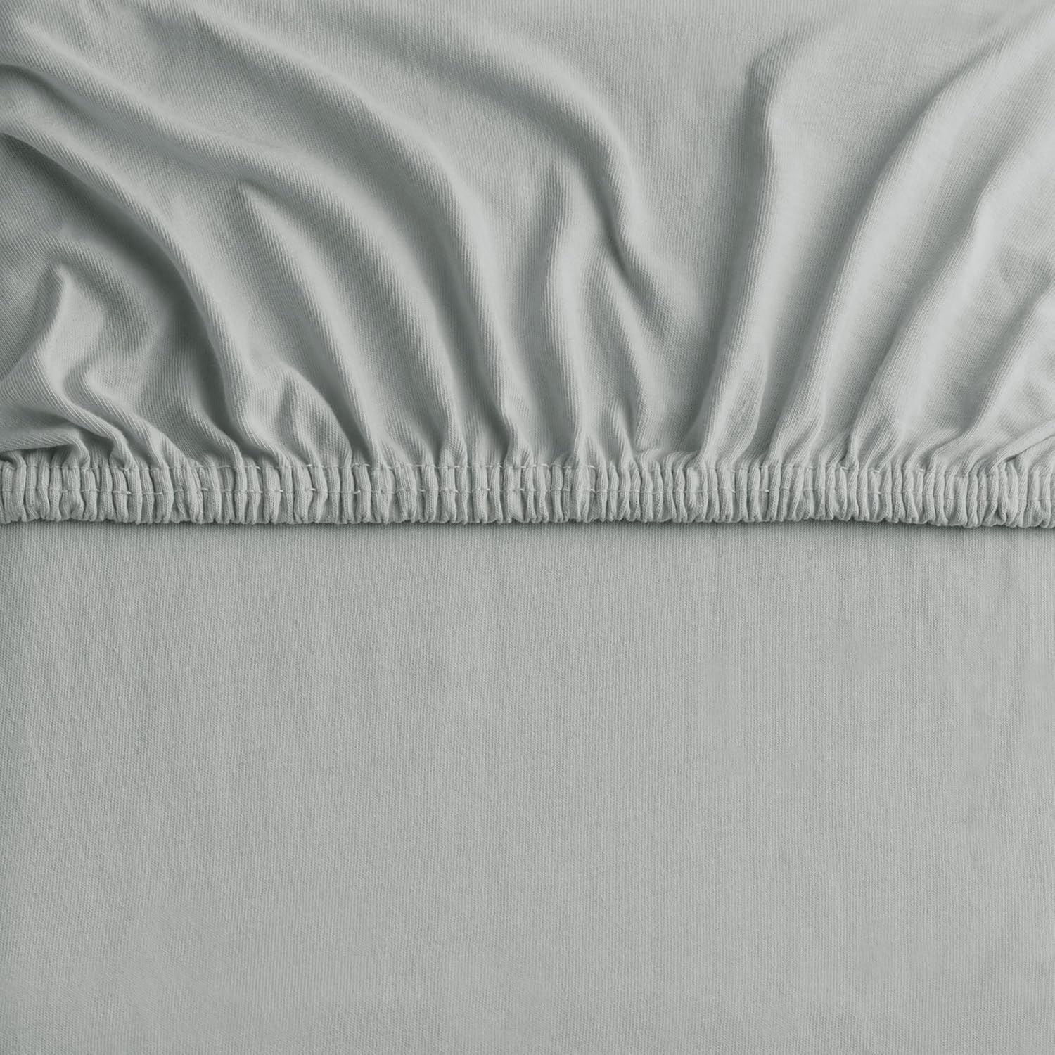 Thumbnail 5 de DecoKing Jersey-Spannbettlaken „Amber“ (200x220 / 220x240) aus 100% gekämmter Baumwolle – Grau Stahl