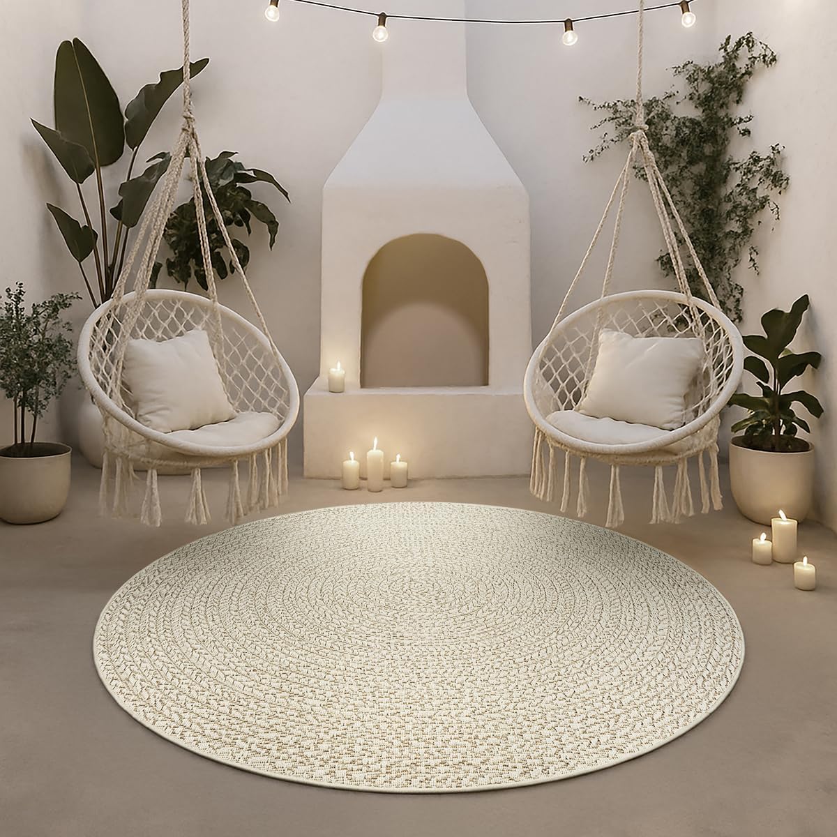 Thumbnail 6 de the carpet Kansas Alfombra Exterior e Interior 80x150 crema
