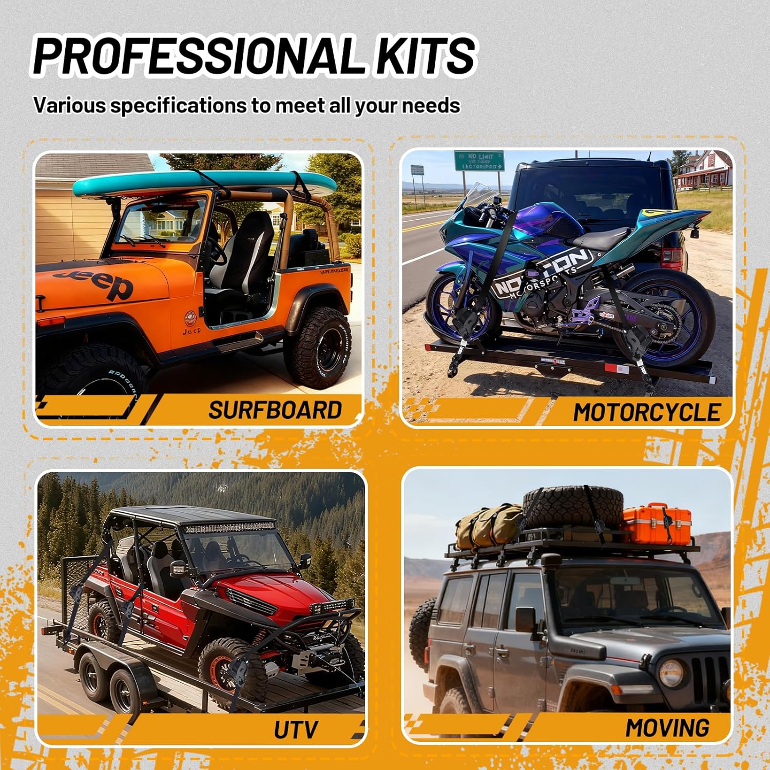 Thumbnail 6 de 1800LB Retractable Ratchet Straps 🚚