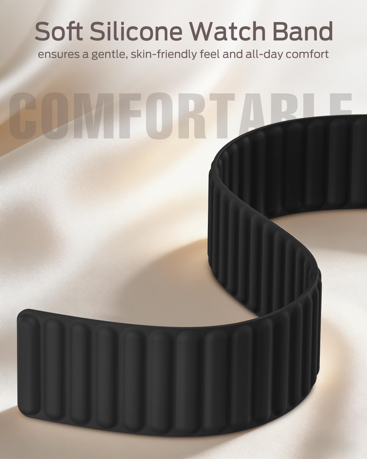 Thumbnail 4 de Higgs Magnetic Silicone Sport Strap for Apple Watch (38–49mm) – Adjustable, Skin-Friendly & Magnetically Secured