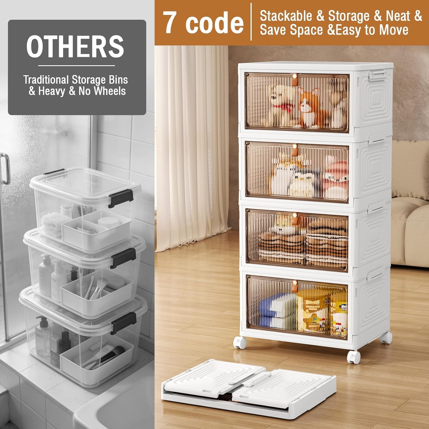 Thumbnail 5 de Stackable storage bins 23QT