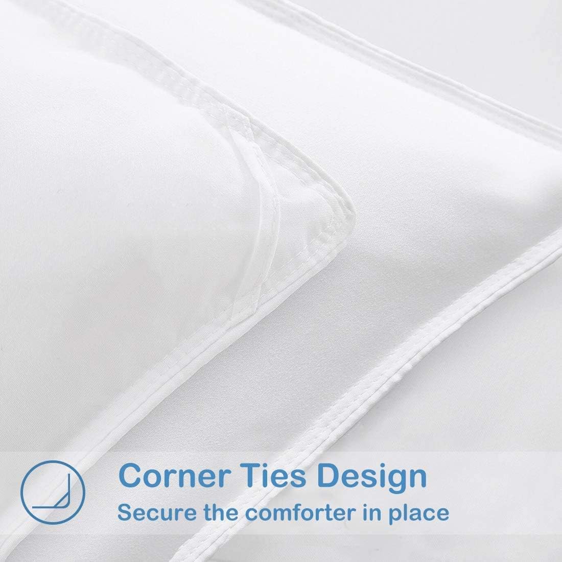 Detalle 2 de CAIMOUR CAI001 Queen Comforter, White Polyfill with 8 Corner Tabs