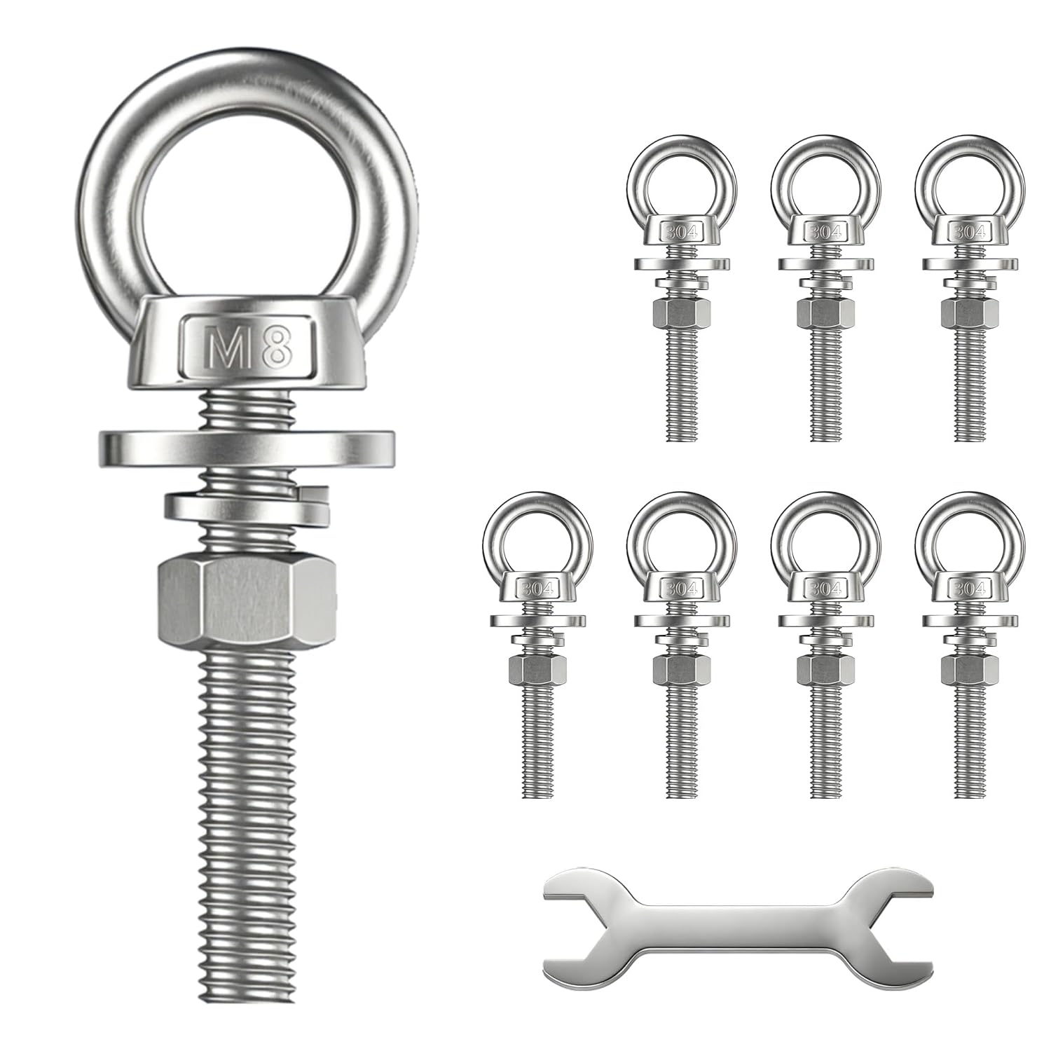 Detalle de Fvqqdw Stainless Steel Eye Bolts, M8