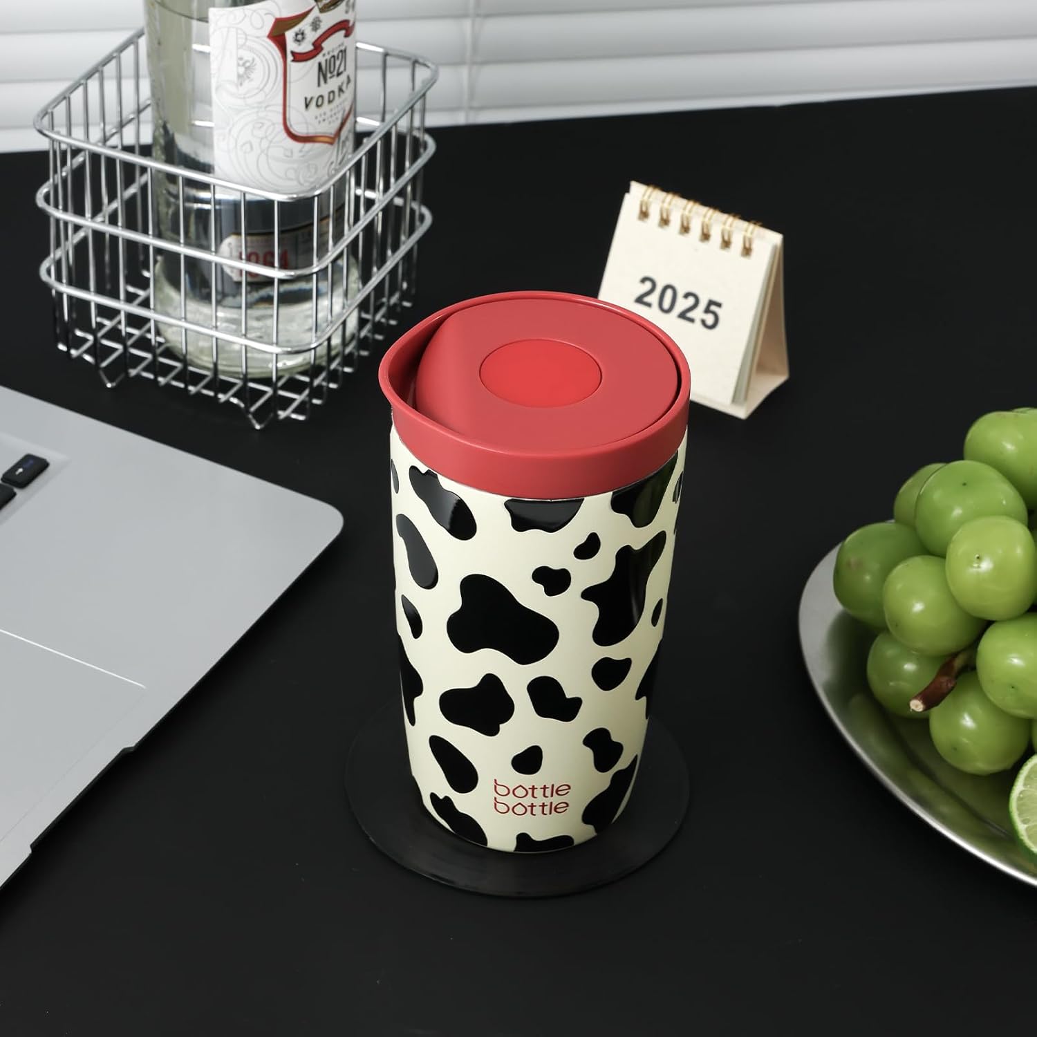 Thumbnail 4 de Bottle Bottle Insulated Travel Mug 350ml – Stainless Steel, Push Button Lid