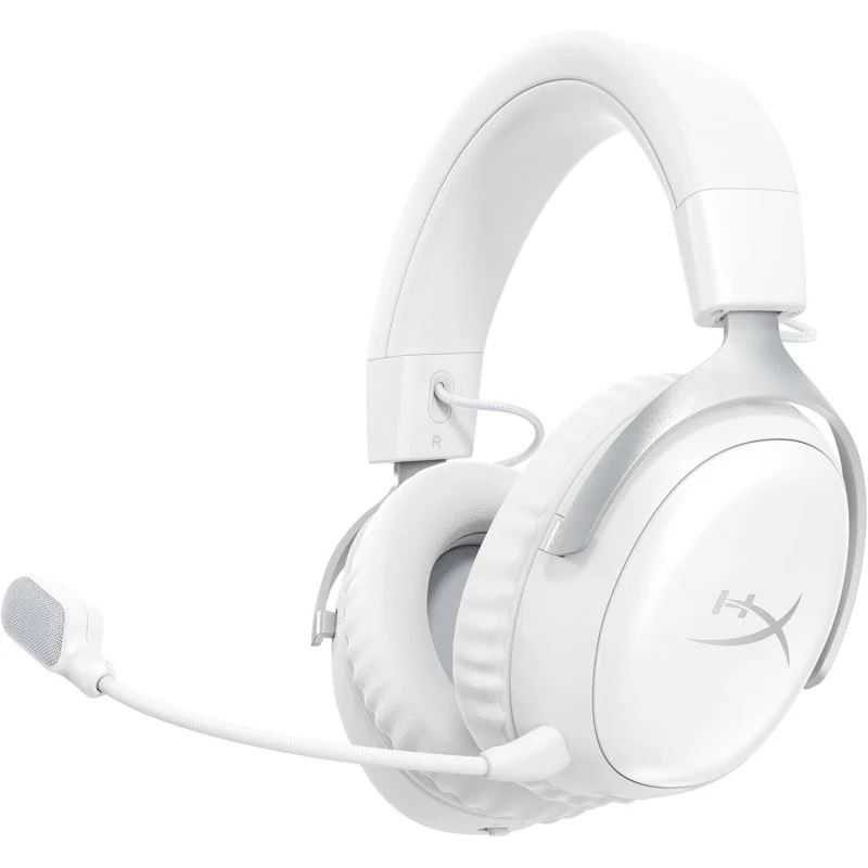 Detalle de HyperX Cloud III S inalámbricos Bluetooth para gaming (blancos)