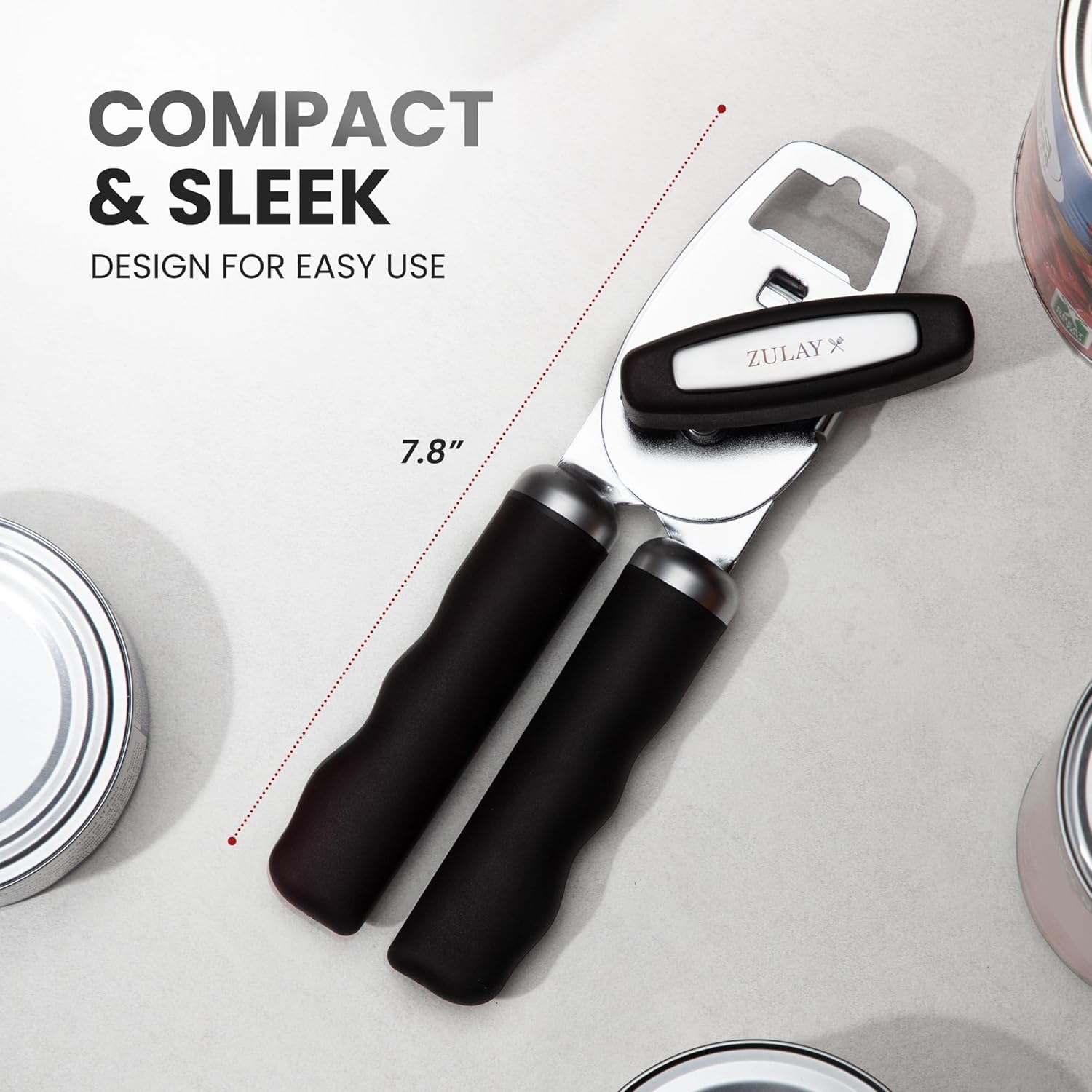 Detalle 2 de Zulay Kitchen Heavy Duty Can Opener with Bottle Opener 🍴