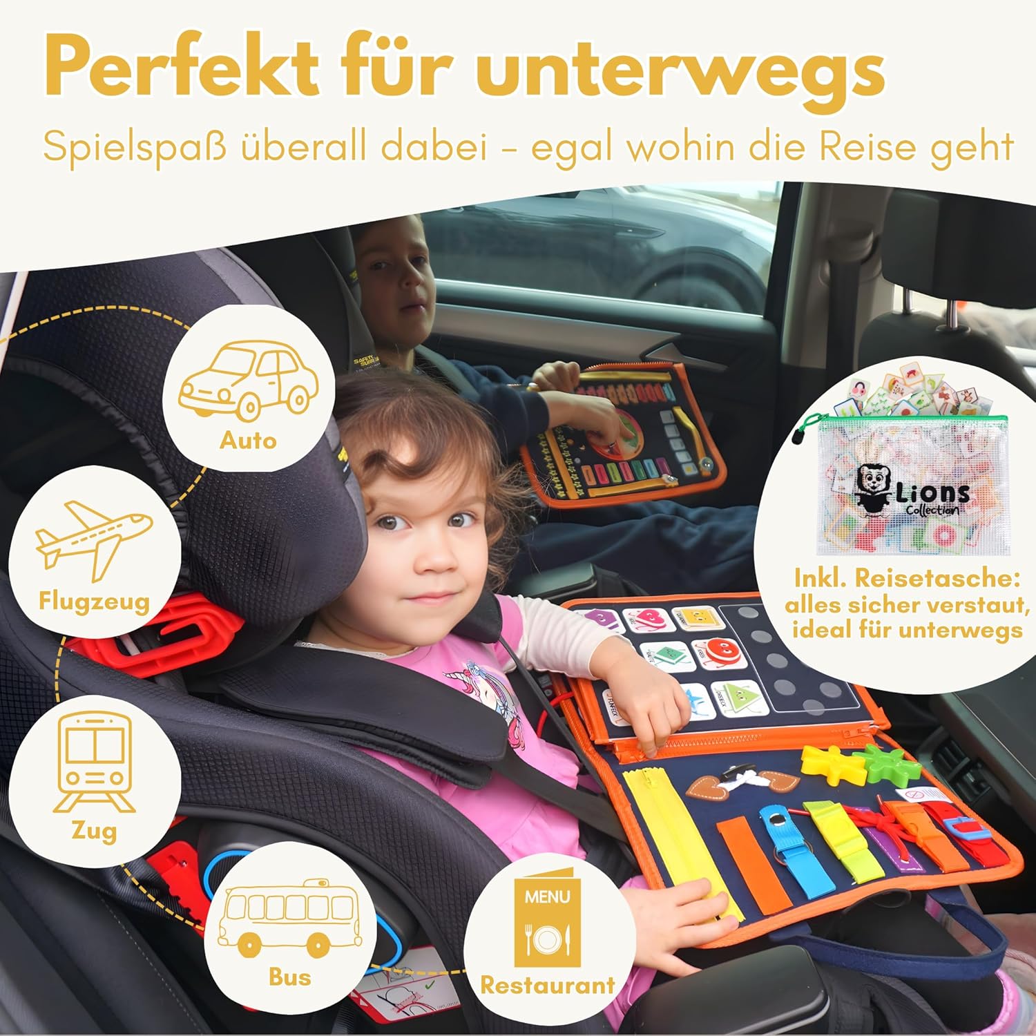 Thumbnail 4 de Lion’s Collection Montessori Busy Board Deutsch ab 3 Jahre
