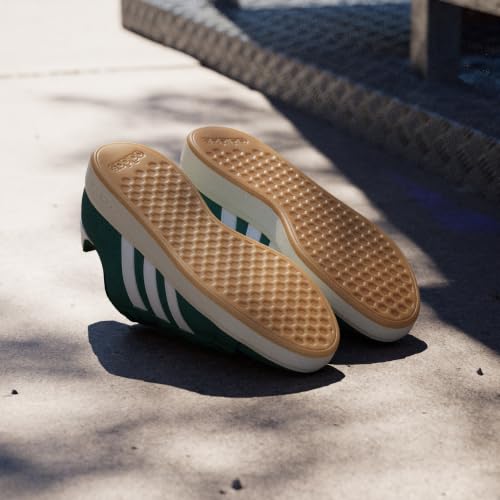 Detalle de adidas Hombre Grand Court Base 00S Shoes – Collegiate Green/Cloud White/Gum (40 EU)