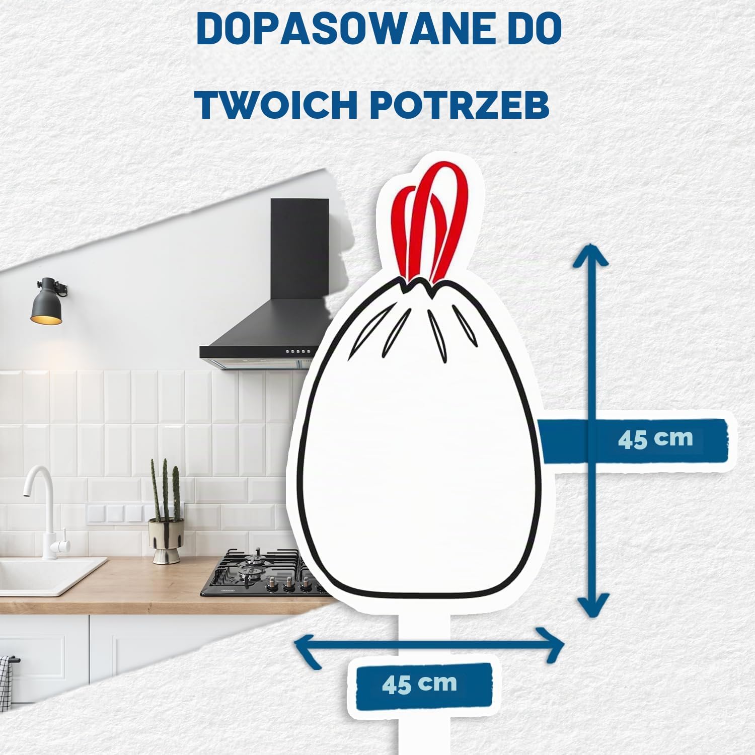 Thumbnail 3 de Alfapac Vegetal Origin, worki na śmieci 20 l z taśmą ściągającą, zielone