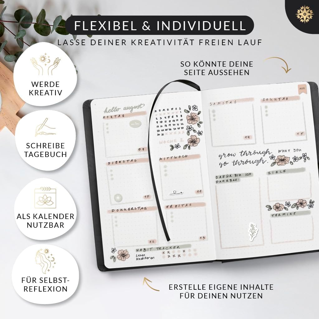 Thumbnail 3 de LEBENSKOMPASS Bullet Journal Notizbuch A5 Mountain